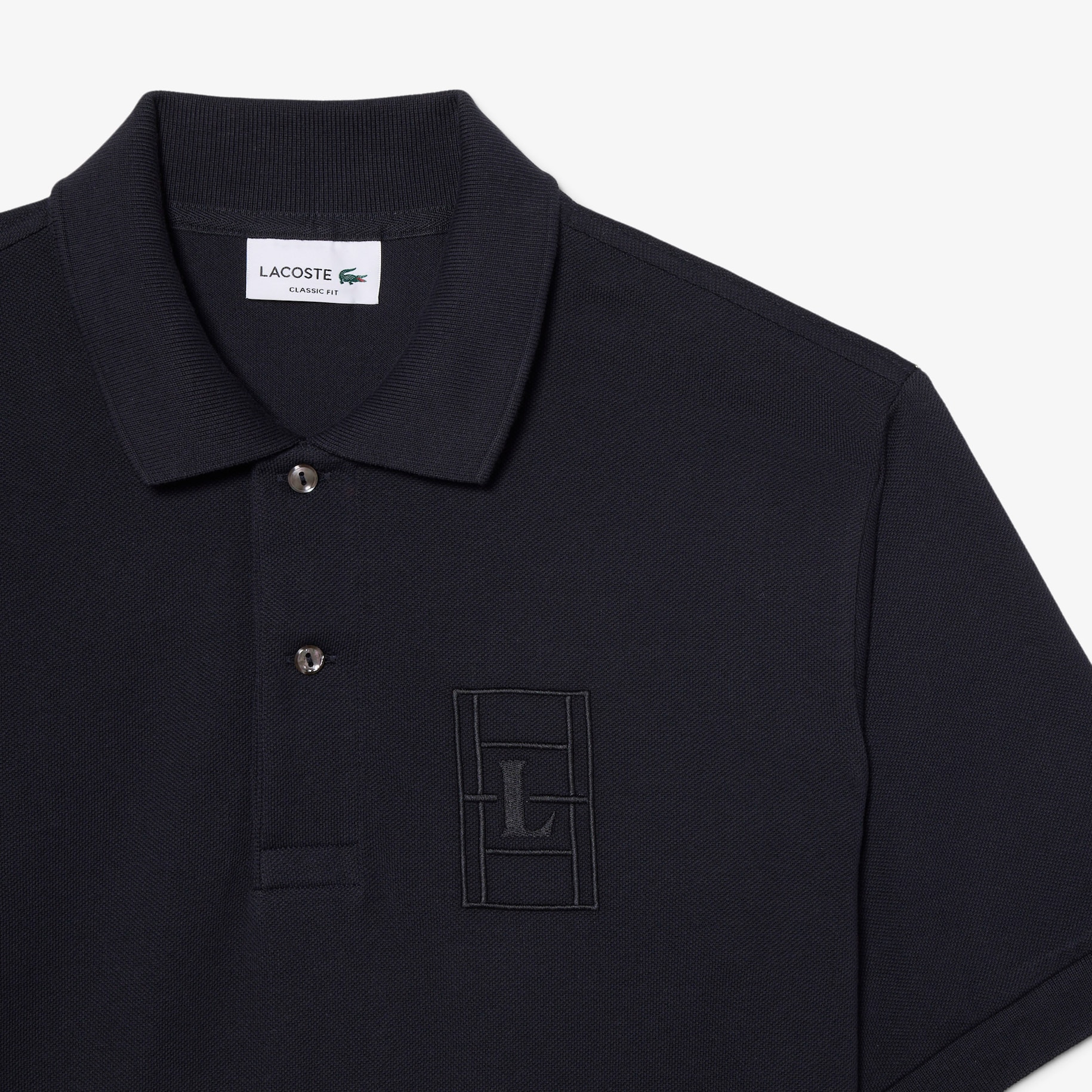 Classic Fit Embroidery Detail Petit Piqu&eacute; Polo Shirt image number 4