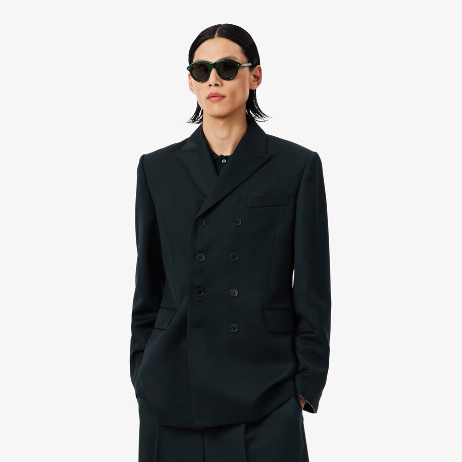 Runway Double Breasted Lightweight Wool Blazer image number 0