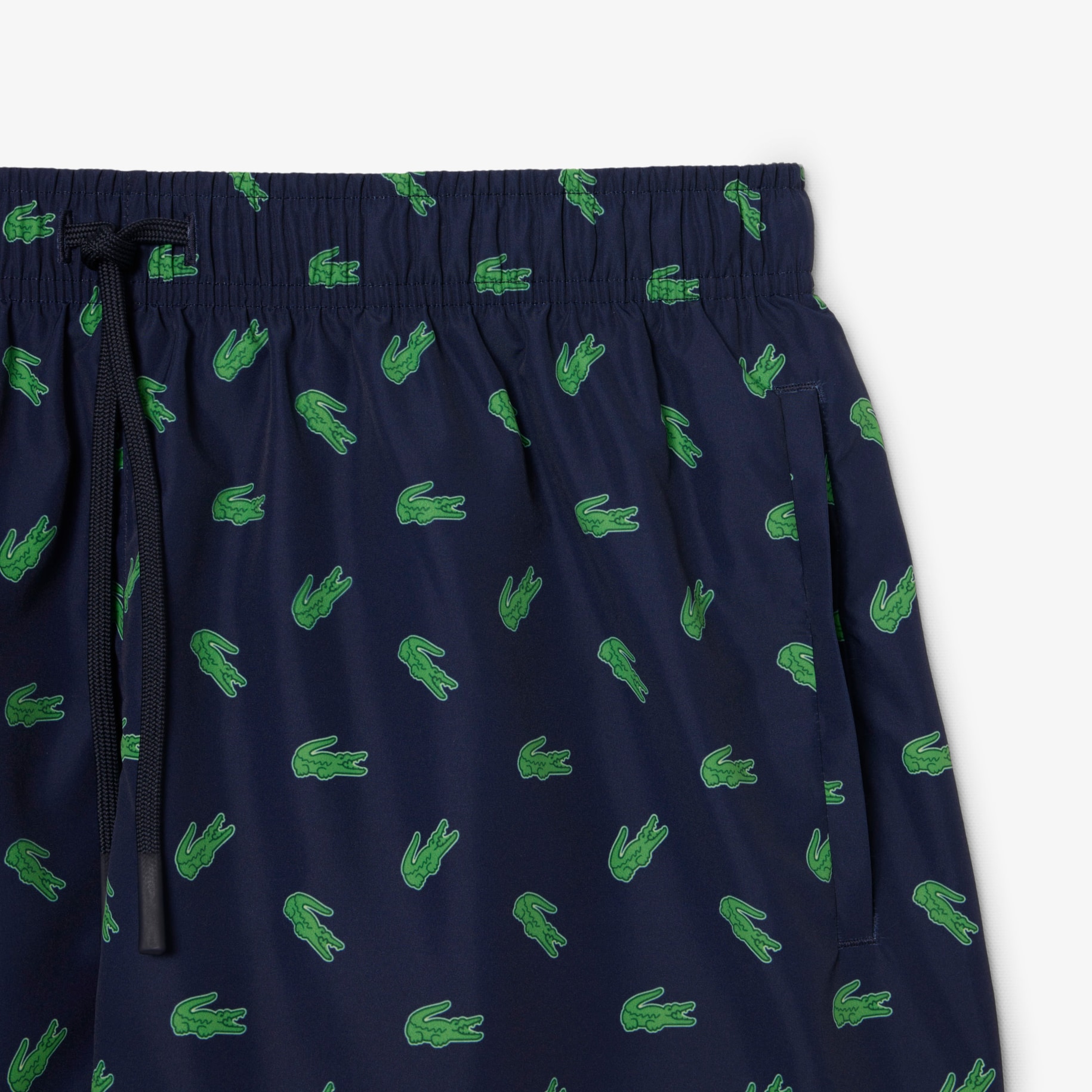 Mid Length Crocodile Print Swim Trunks image number 4