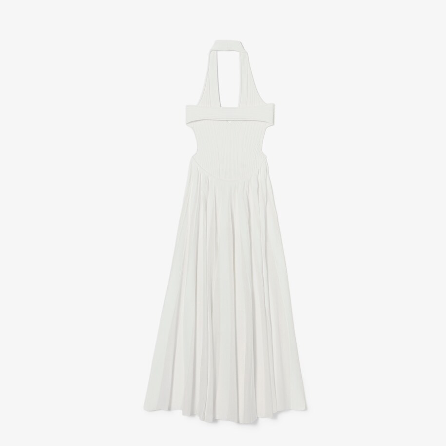 Runway Ribbed Pleated Dress image number 4