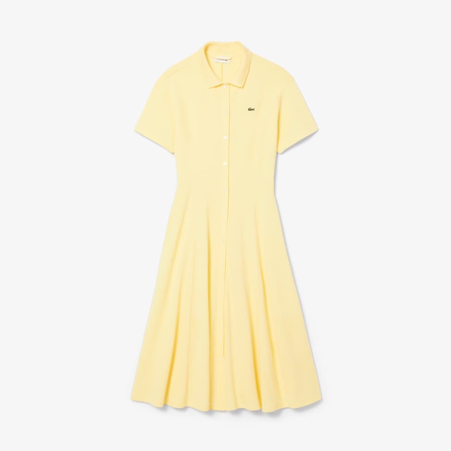 Flared Mini-Piqu&eacute; Polo Dress image number 3