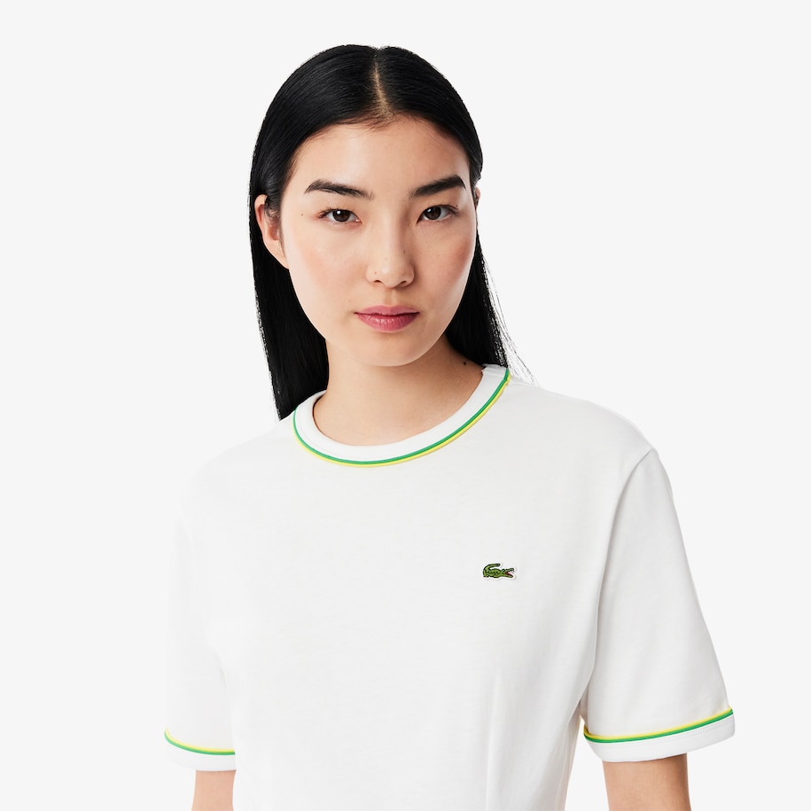 Trim Accent Jersey T-shirt Dress image number 1