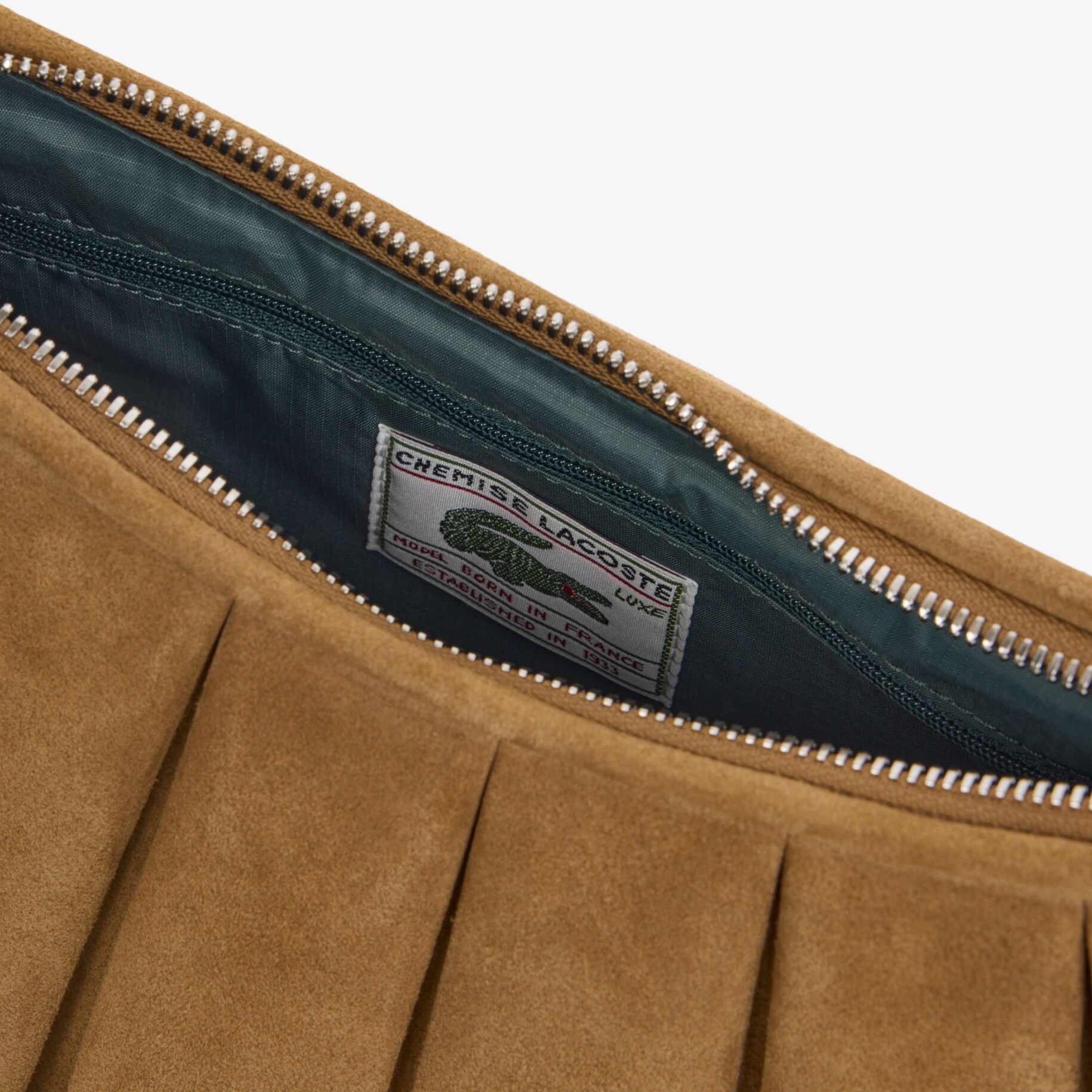 Medium Lenglen Suede Leather Purse image number 3