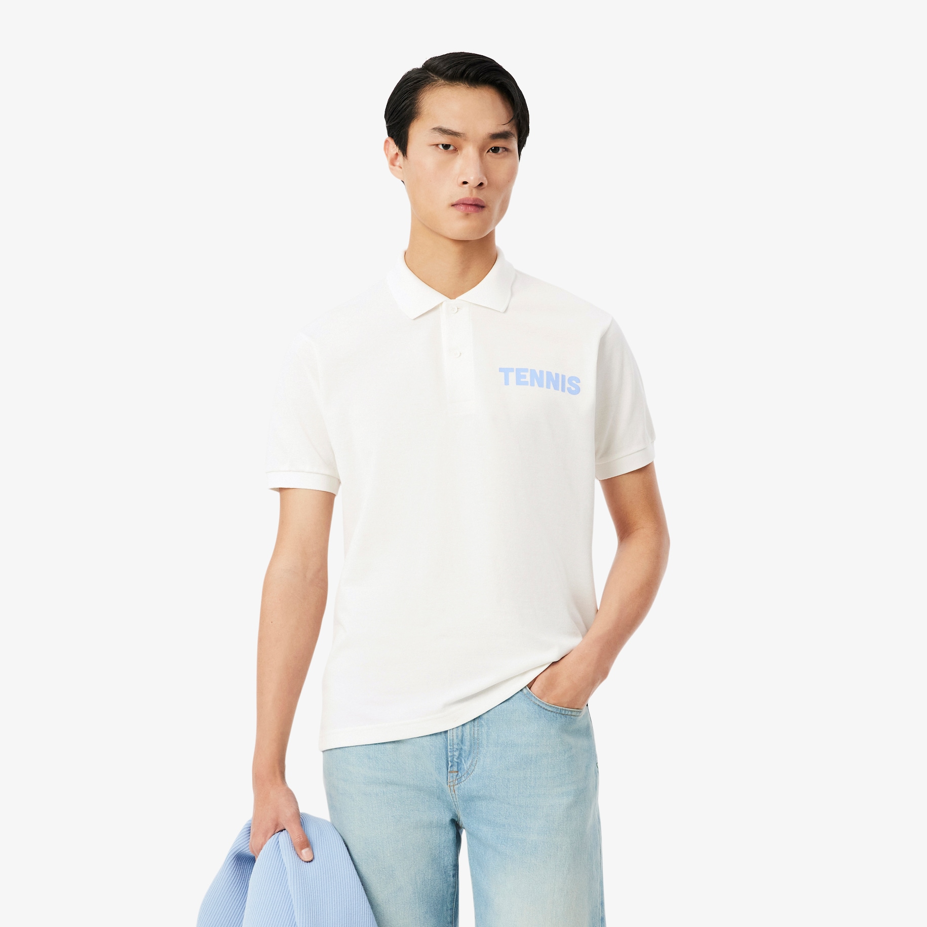 Classic Fit Printed Petit Piqu&eacute; Polo Shirt image number 0