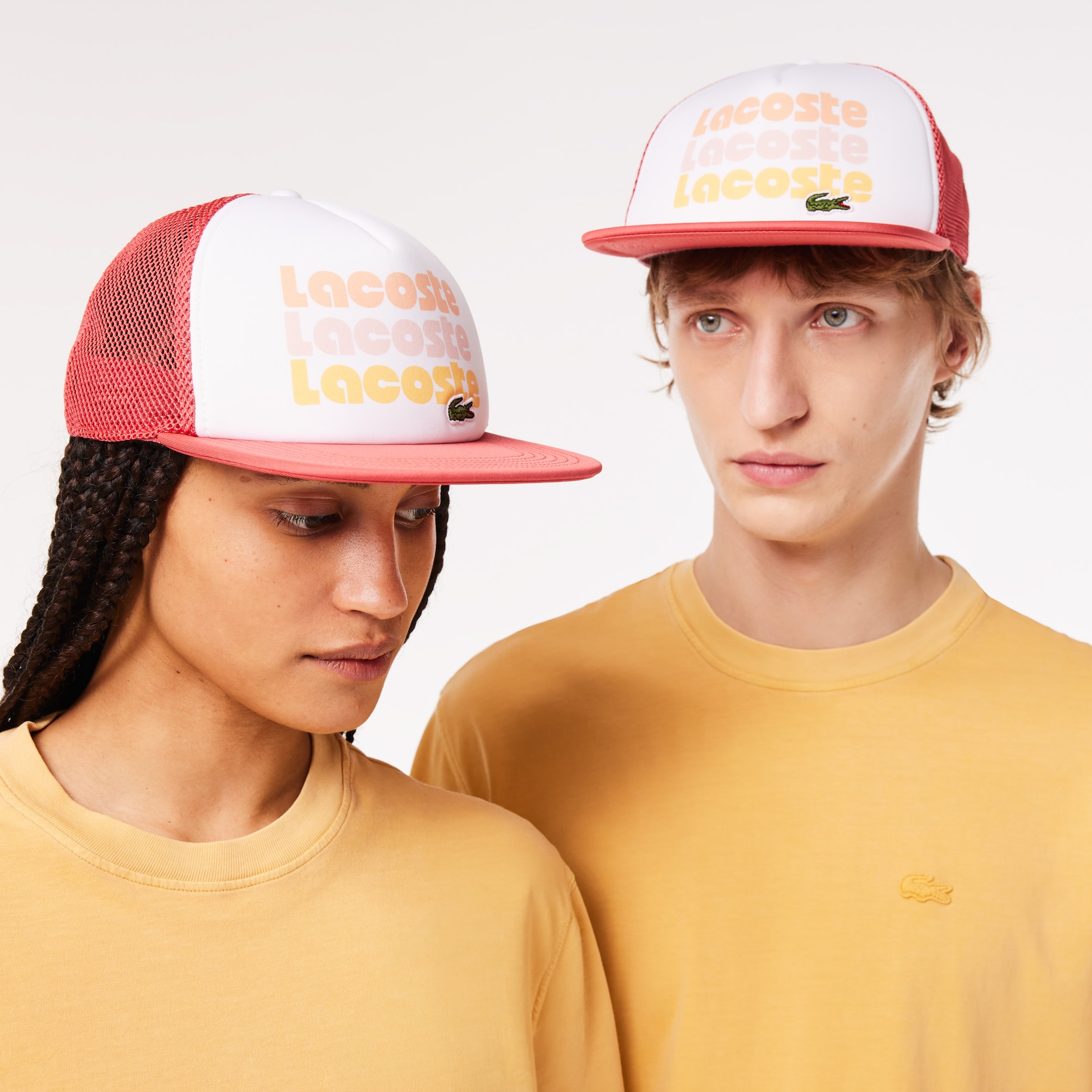 Lacoste Print Trucker Cap image number 3