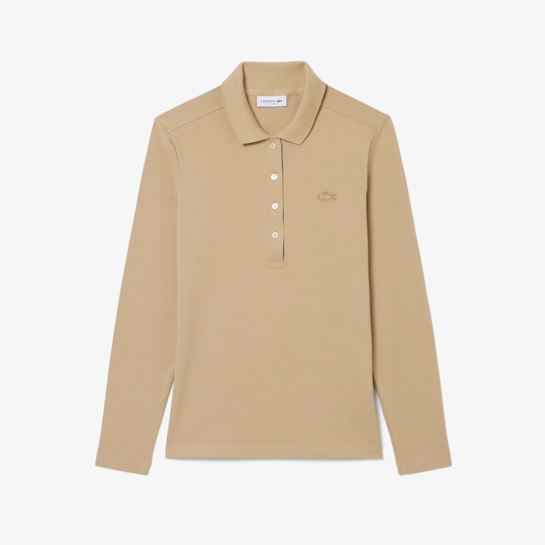 Women&rsquo;s Slim fit Stretch Piqu&eacute; Lacoste Polo Shirt image number 3