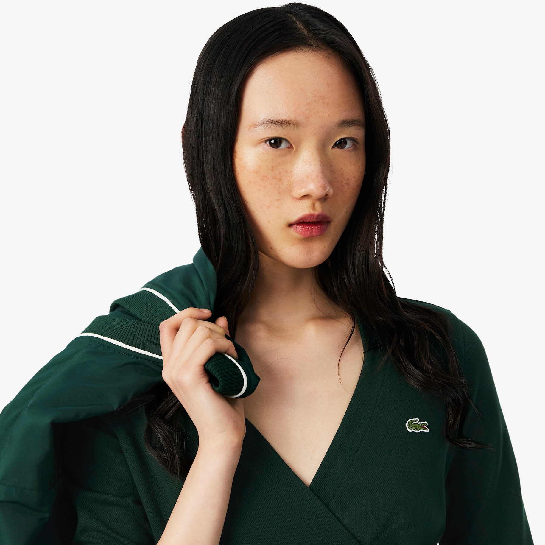 Slim Fit Polo Collar Wrap Dress image number 1
