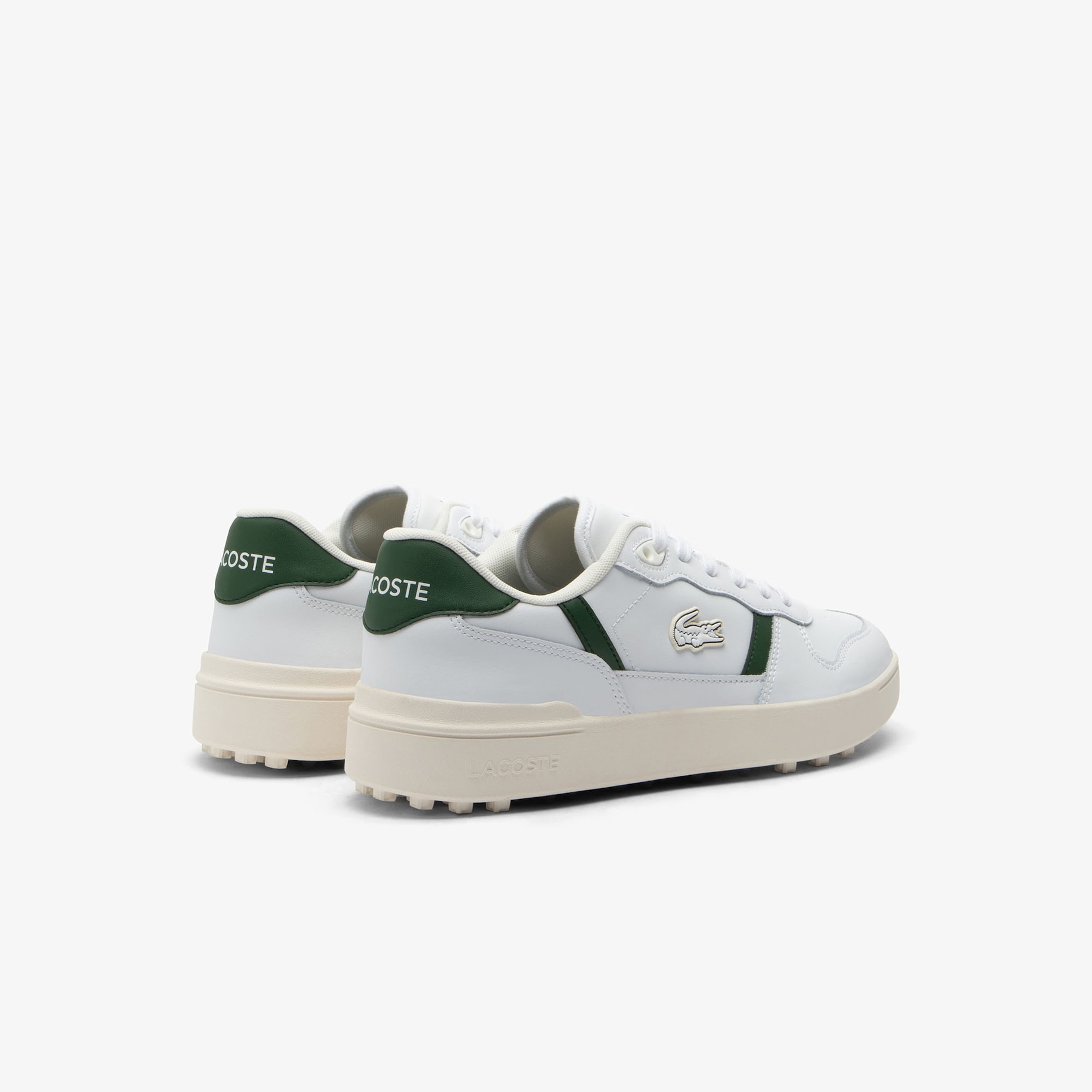Men's T-Clip Golf Leather Golf Shoes image number 2