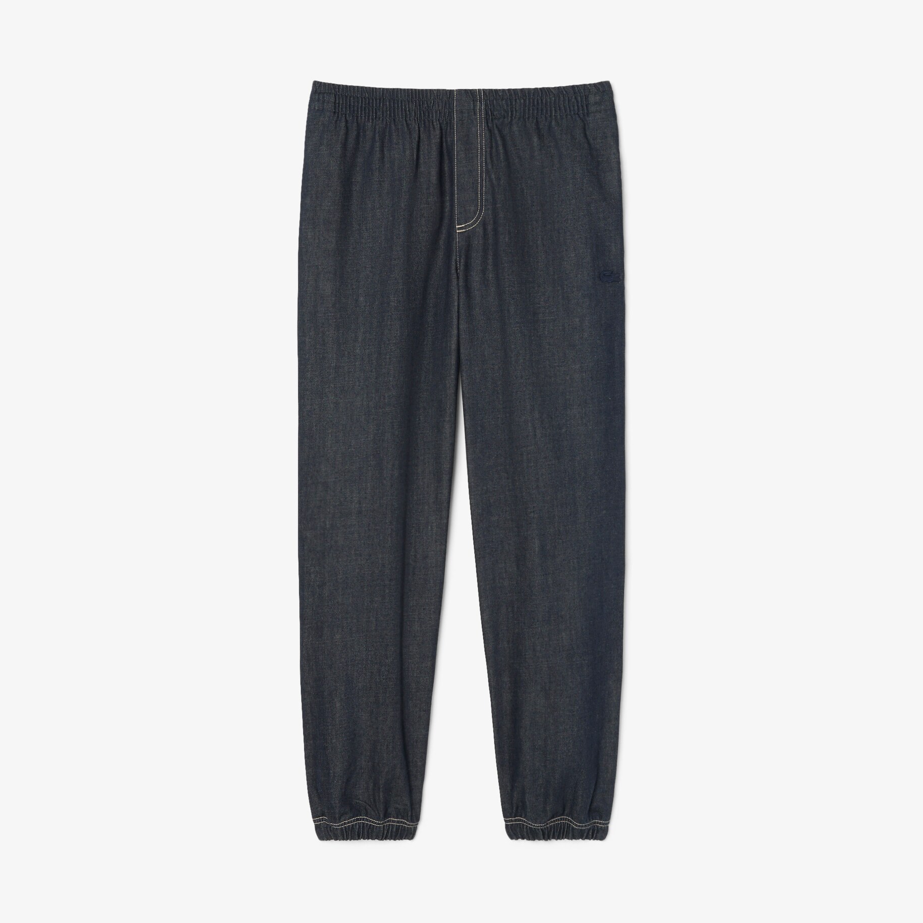 Relaxed Fit Elasticated Waist Denim Pants image number 3