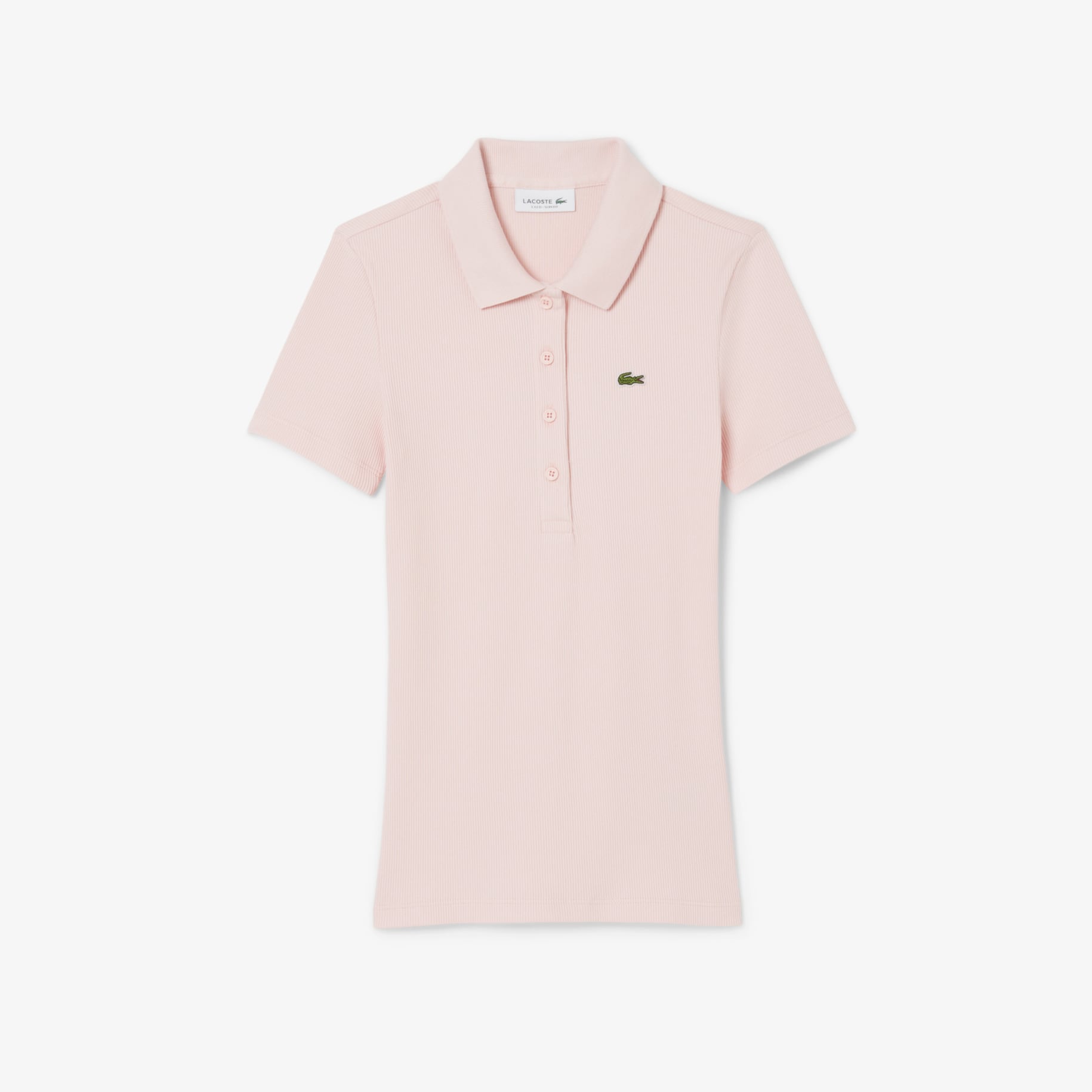 Slim Fit L.12.D Ribbed Cotton Polo Shirt image number 0