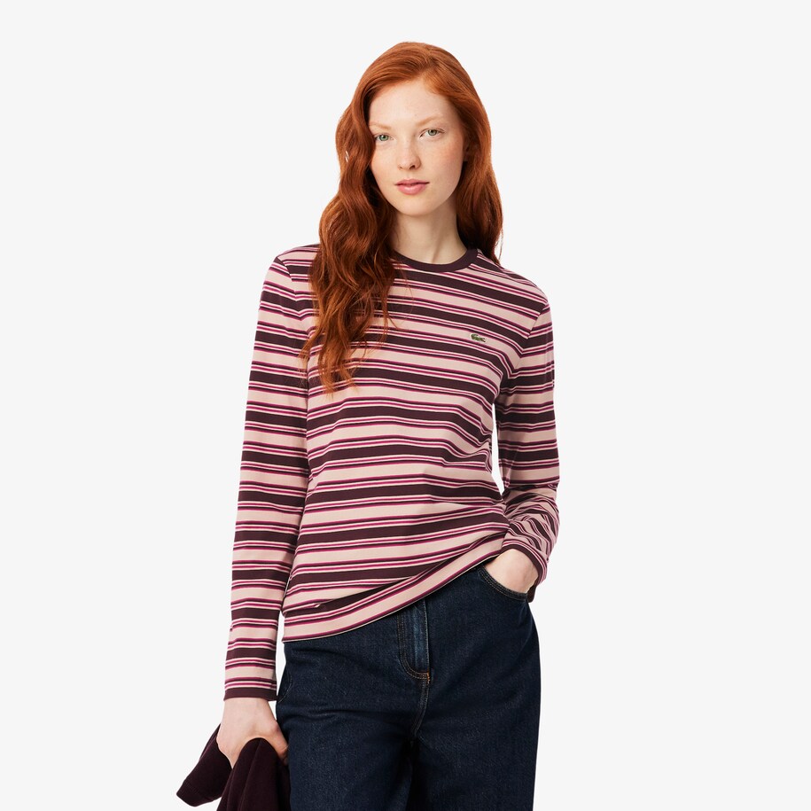 Long Sleeved Striped Jersey T-shirt image number 0