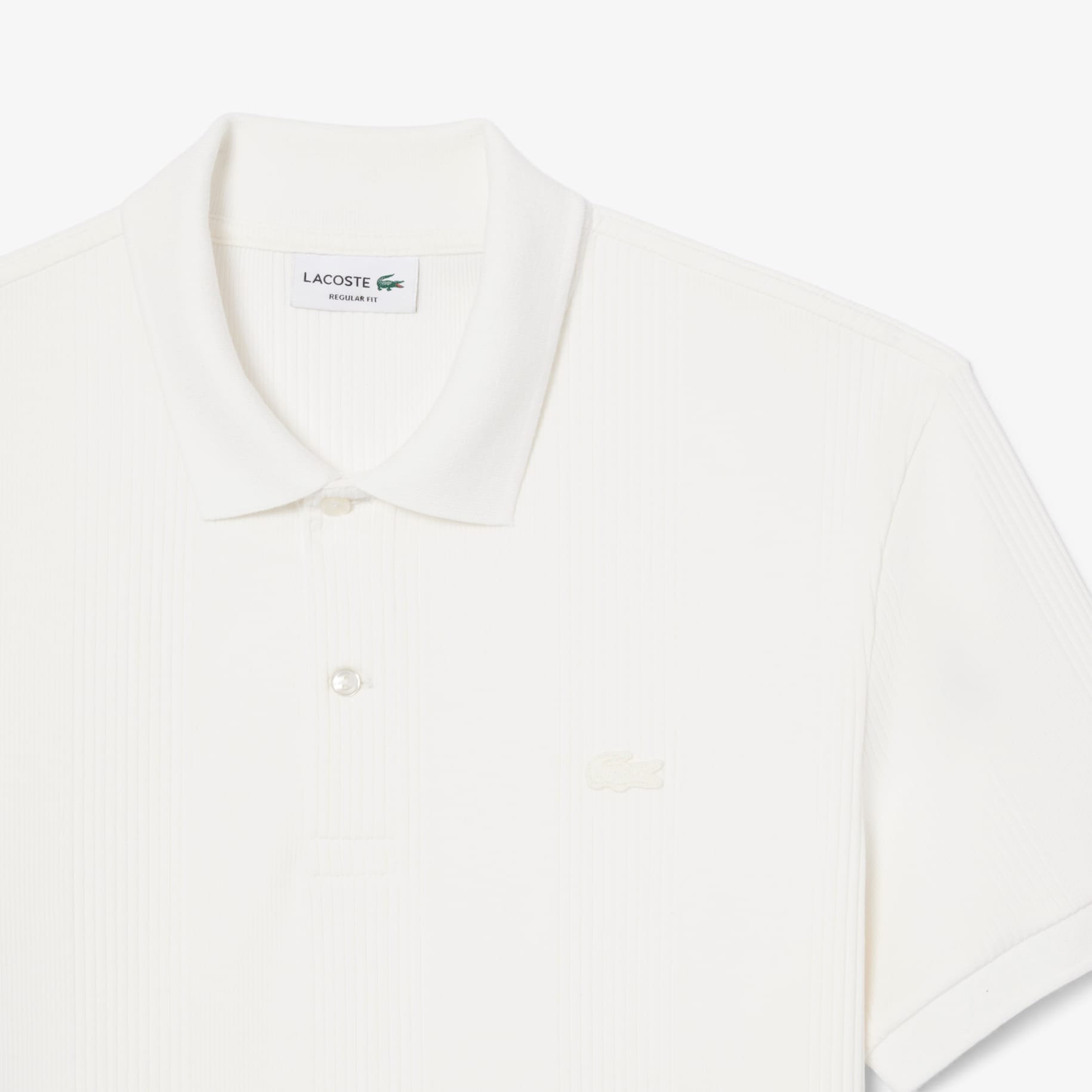 Classic Fit Ribbed Knit Polo Shirt image number 4