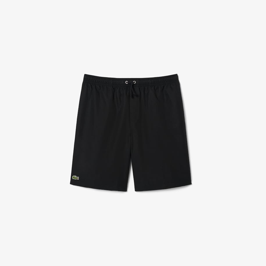 Men's Lacoste SPORT tennis shorts in solid diamond weave taffeta image number 3