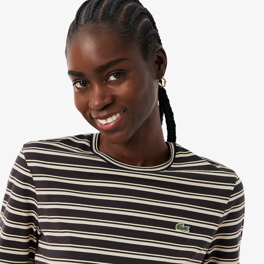 Long Sleeved Striped Jersey T-shirt image number 1