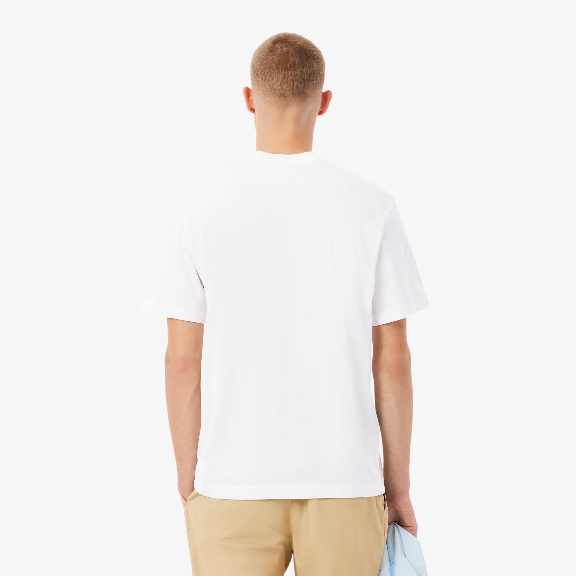 Cotton T-shirt with Breast Pocket image number 2