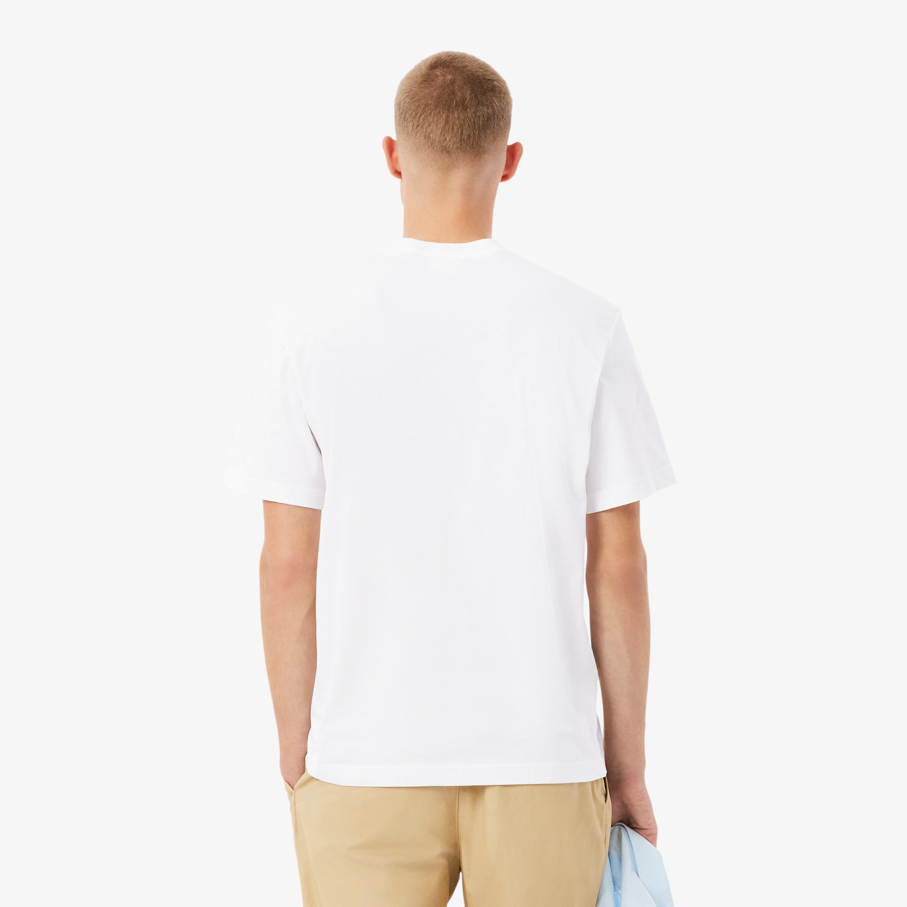 Cotton T-shirt with Breast Pocket image number 2