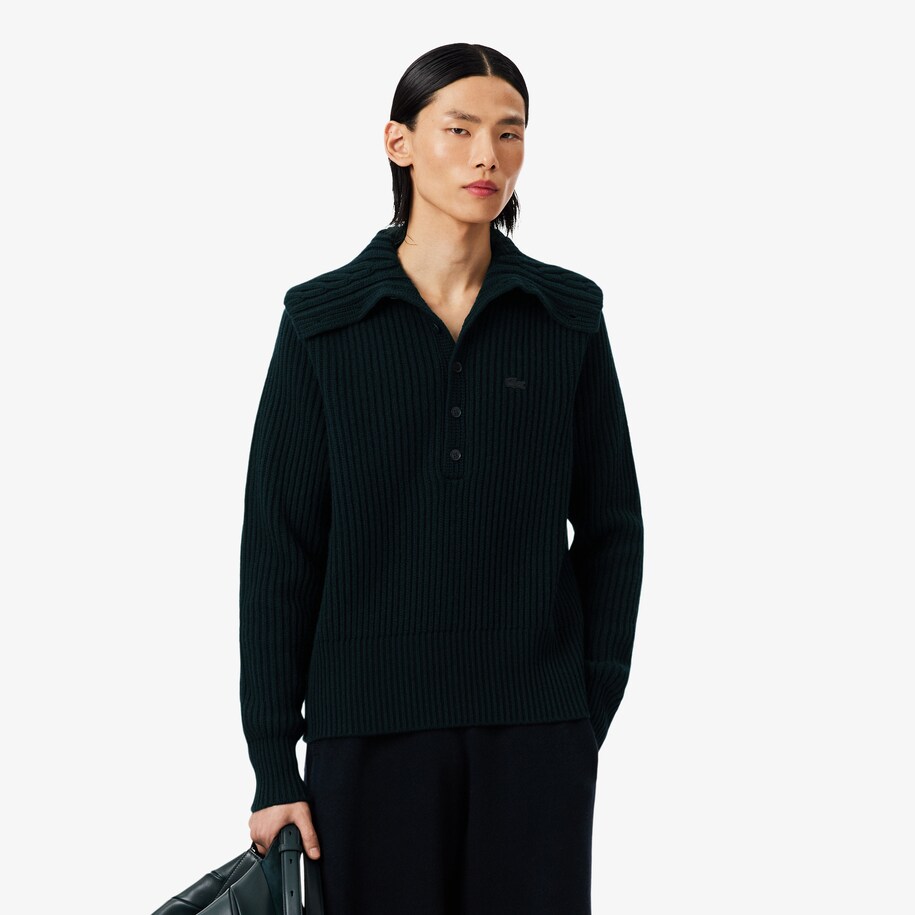 Runway Cable Neck Wool Sweater image number 0