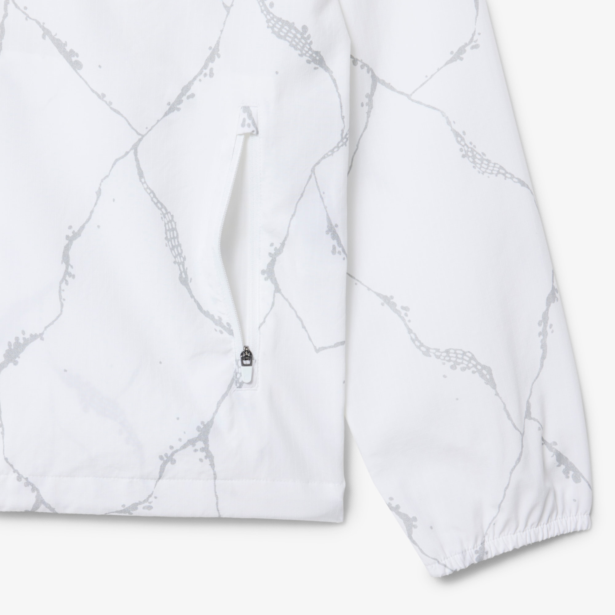 Reflective Crocodile Print Tennis Jacket image number 5