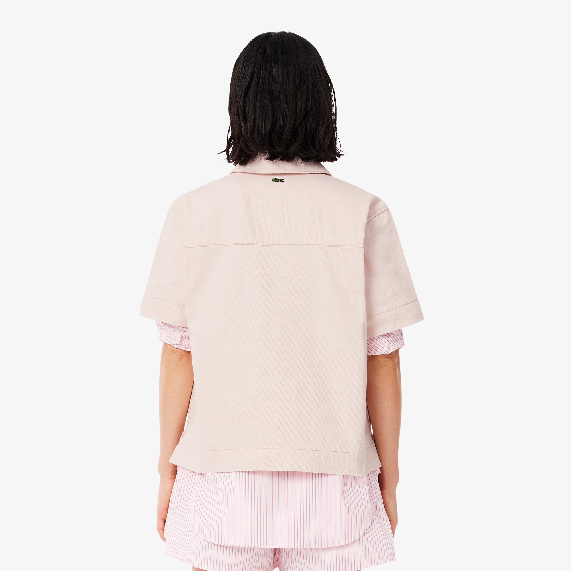 Oversized Denim Polo Shirt image number 2