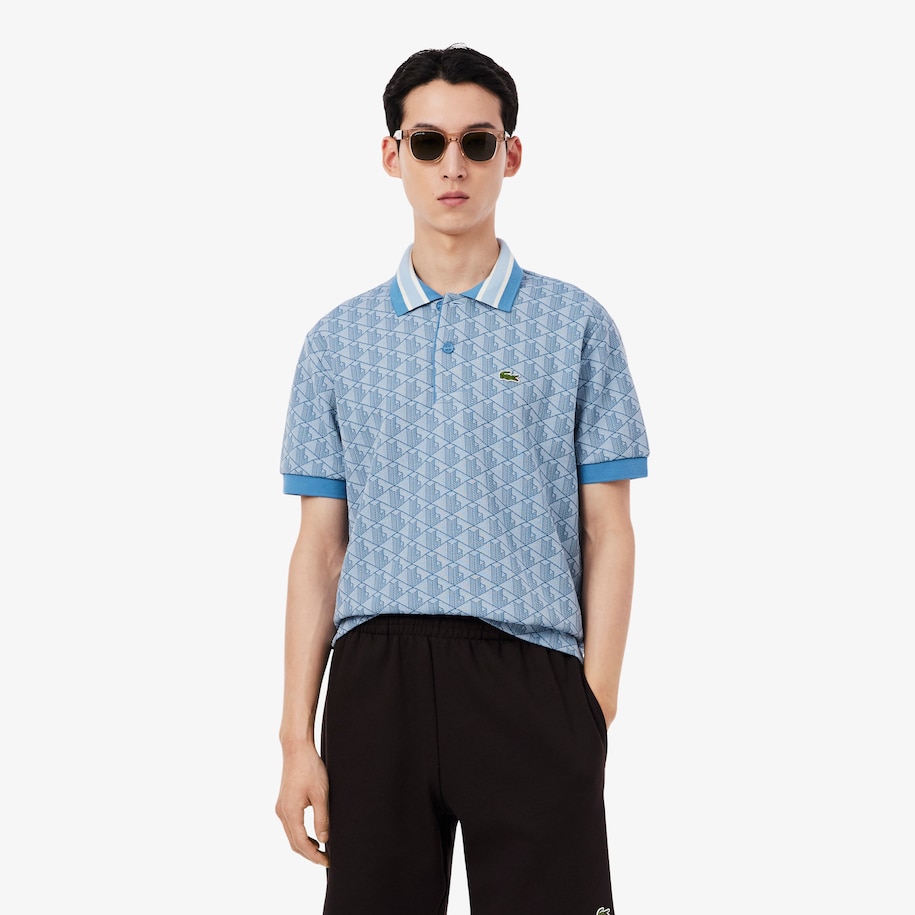 Classic Fit Monogram Jacquard Polo Shirt image number 0