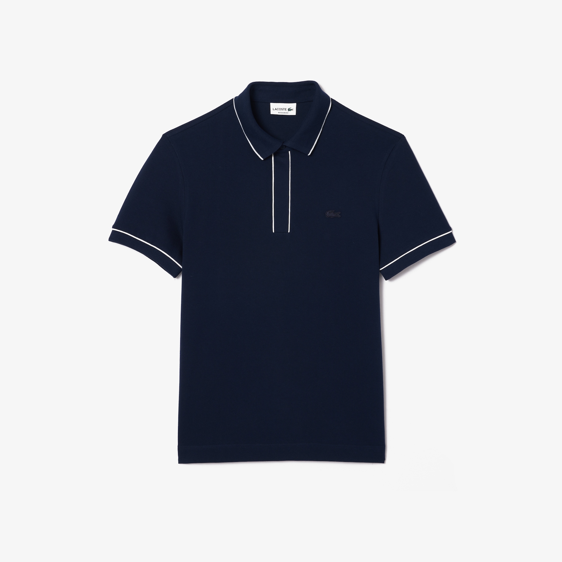 Regular Fit Paris Stretch Piqu&eacute; Polo Shirt image number 3