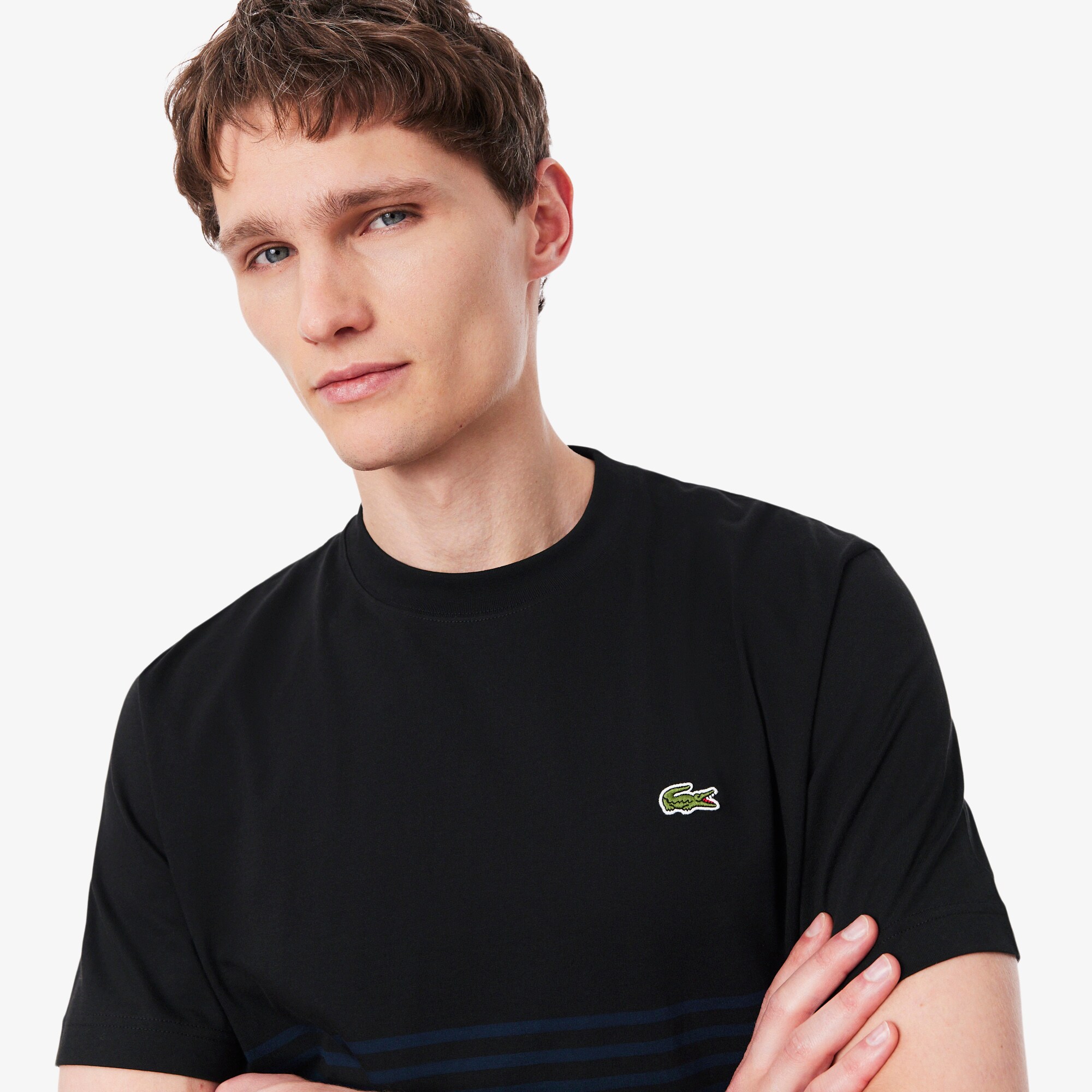 Striped Jersey Colour-block T-shirt image number 1