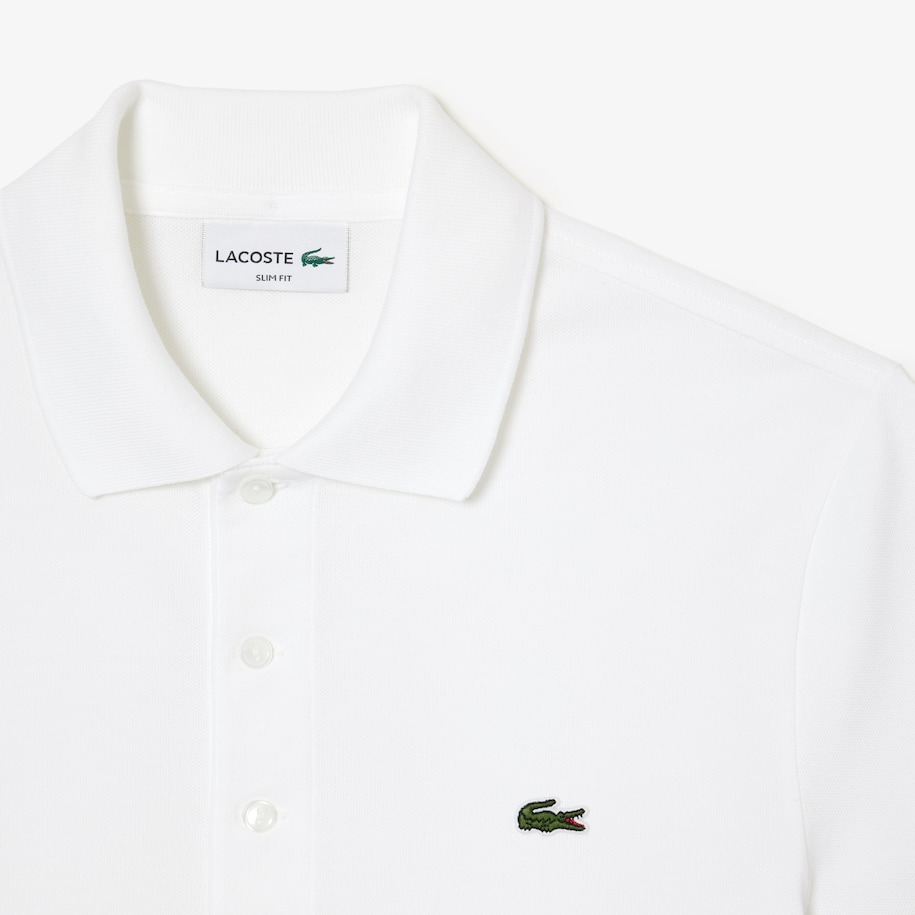 Slim Fit Stretch Piqué Polo Shirt image number 1