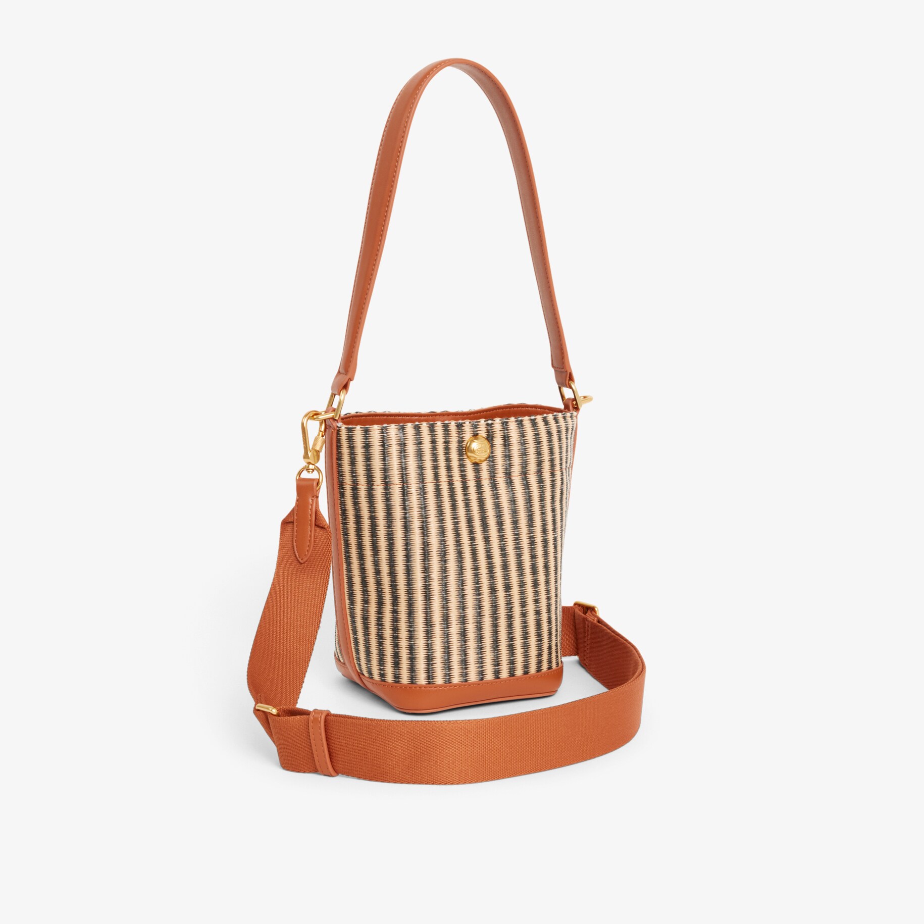 Small Summer Pack Raffia Bucket Bag image number 2