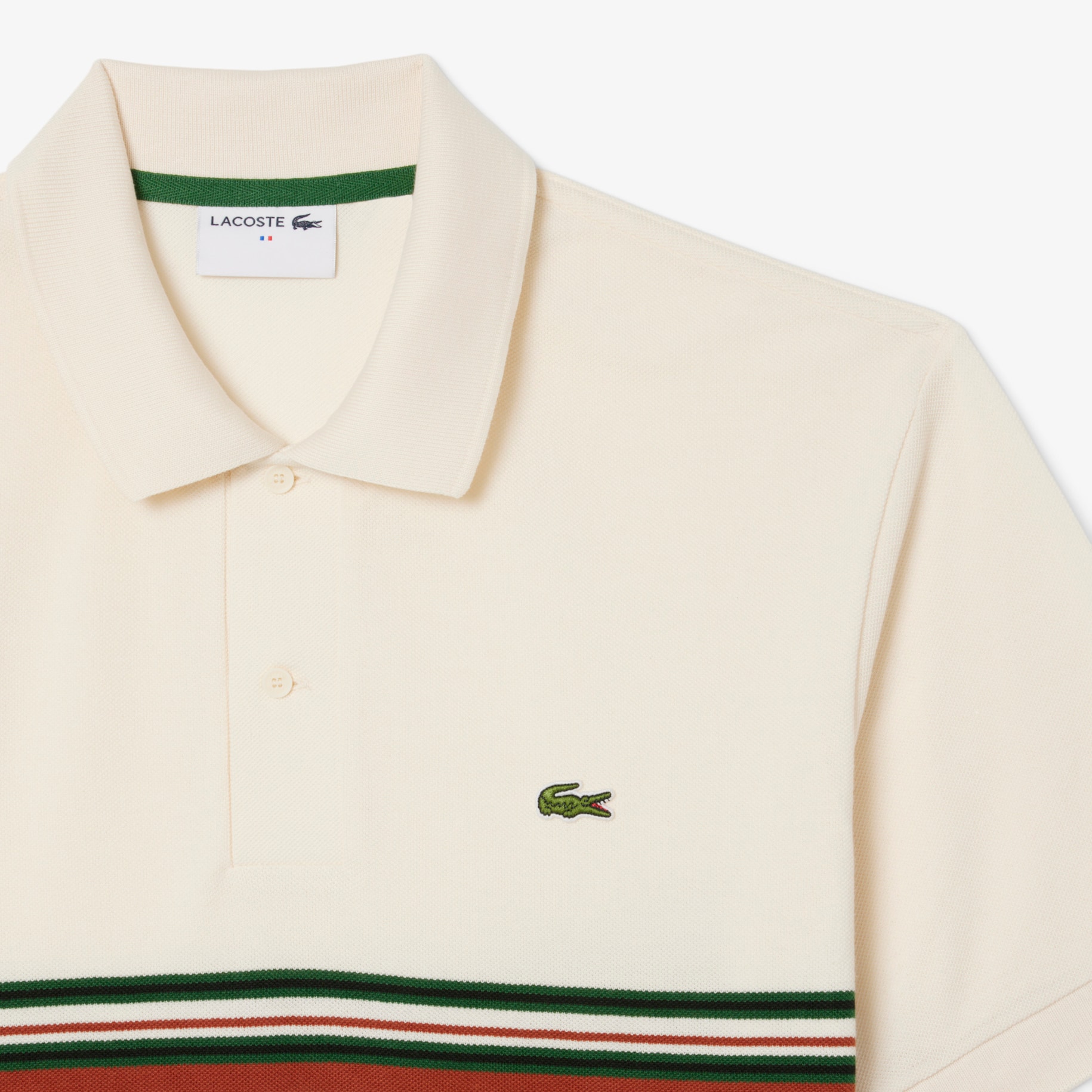 French Made Classic Fit Striped Polo Shirt image number 4