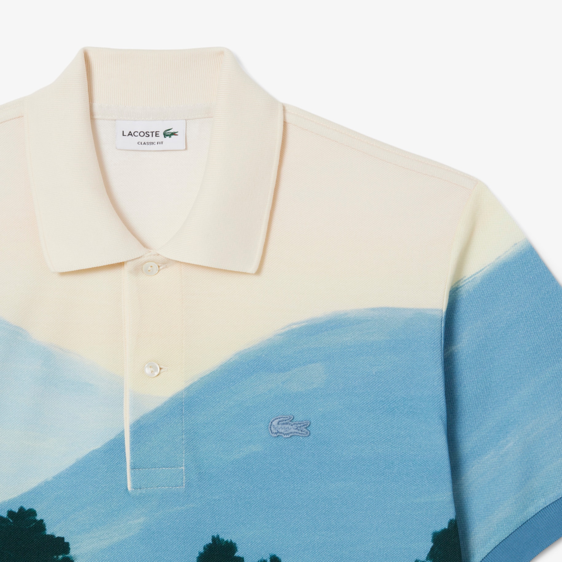 Classic Fit Printed Petit Piqué Polo Shirt image number 4