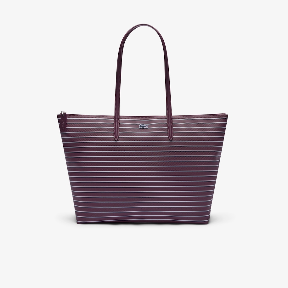 Large Striped L.12.12 Concept Tote image number 0
