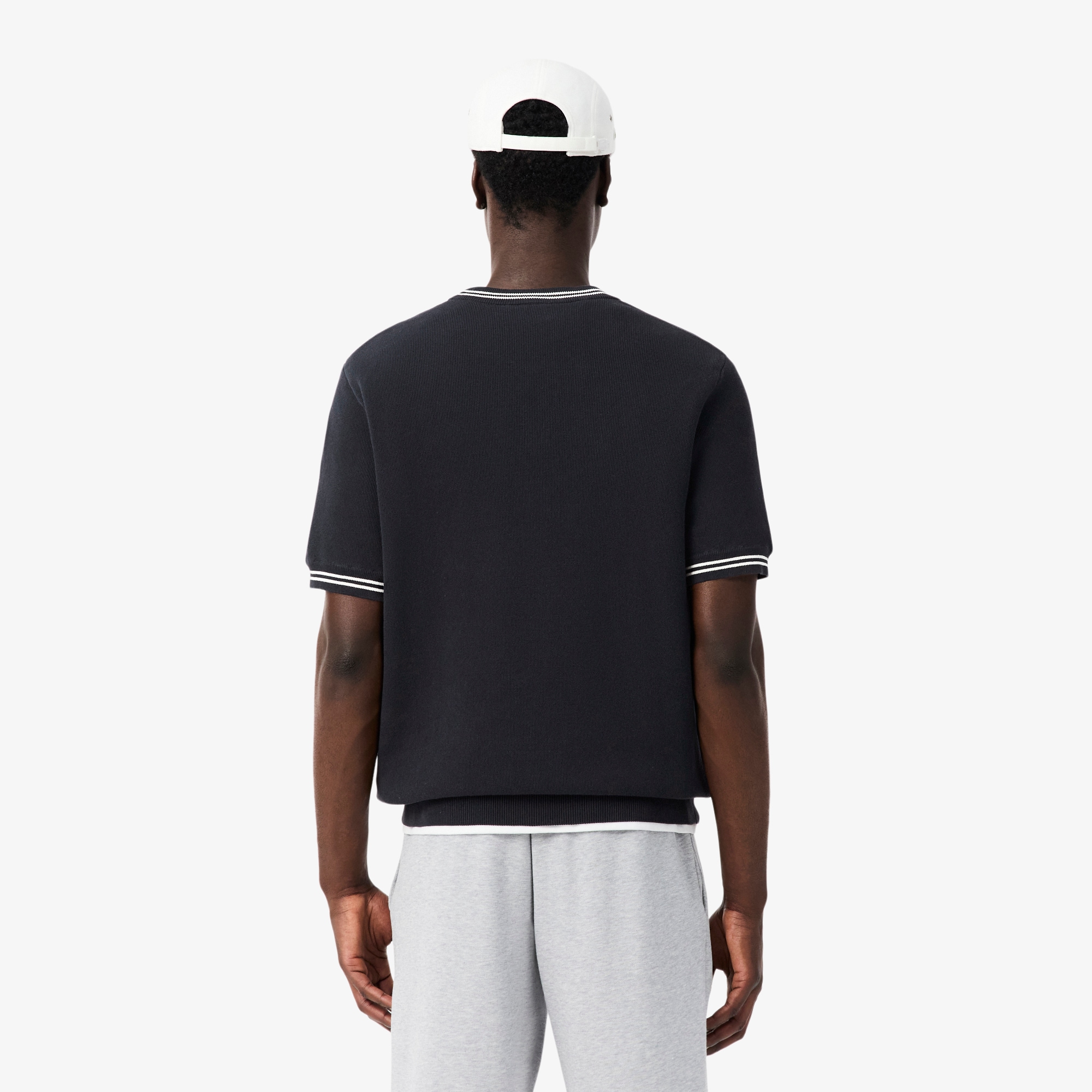 Classic Fit Stripe Detail Knit T-Shirt image number 2