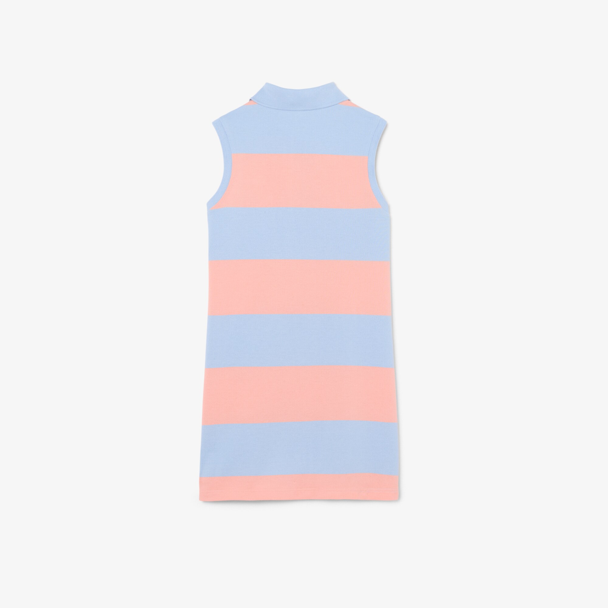 Sleeveless Striped Petit Piqu&eacute; Polo Dress image number 4