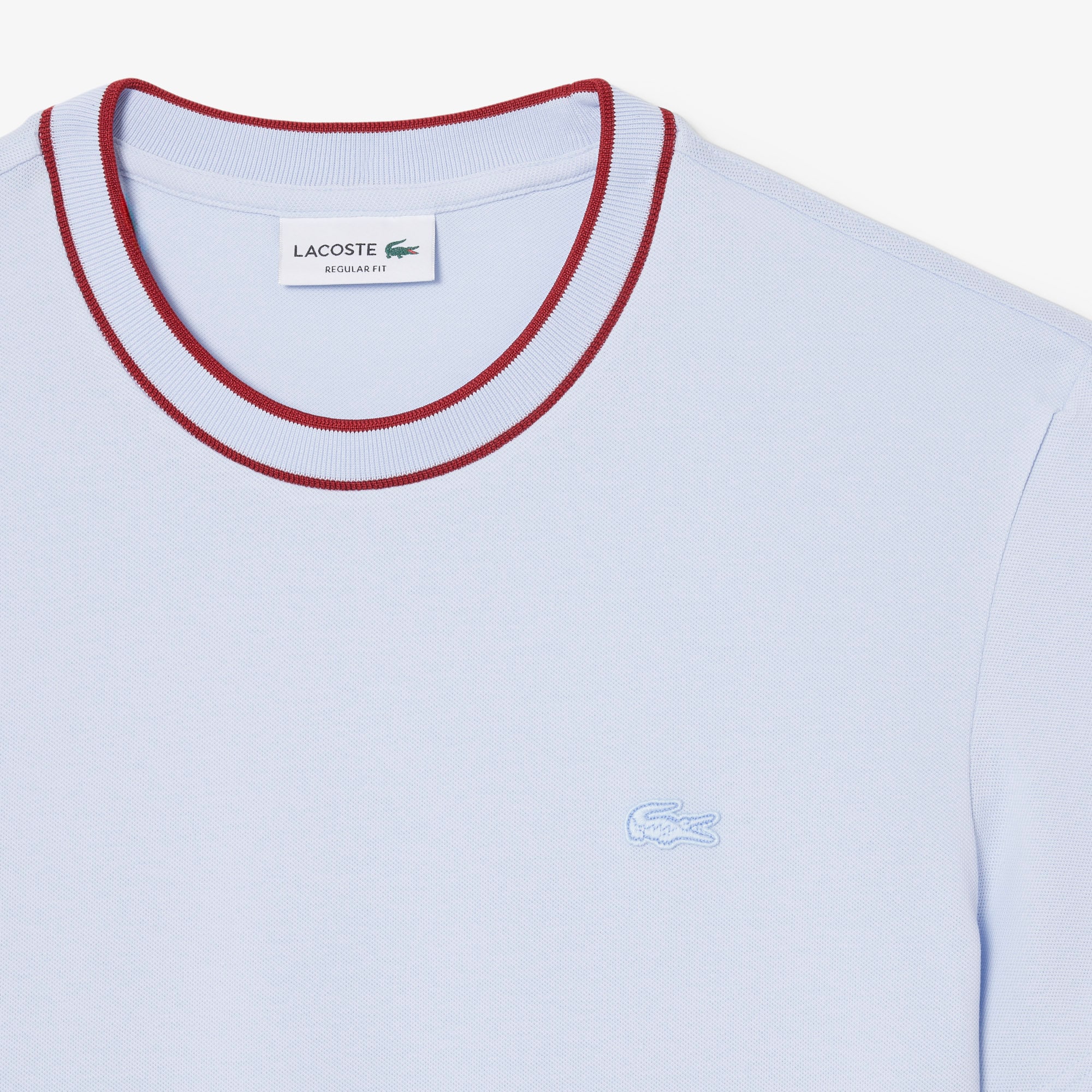 Stretch Piqu&eacute; Stripe Collar T-shirt image number 4