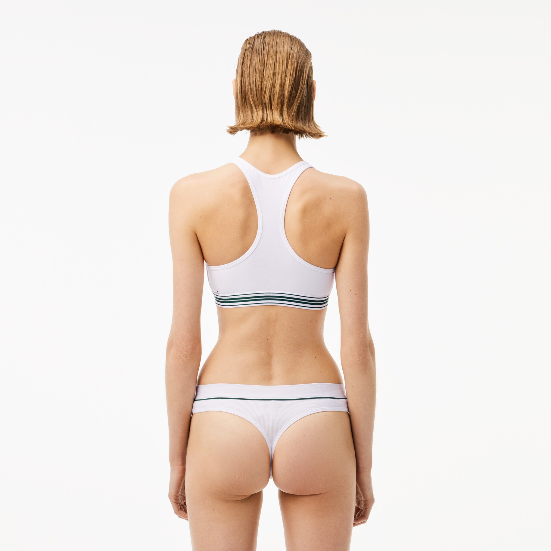 Padded Stretch Jersey Logo Bralette image number 2