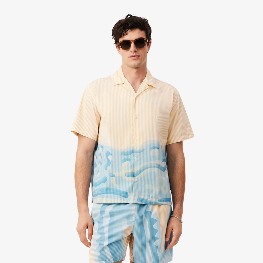 Relaxed Fit Striped Crocodile Shirt image number 0