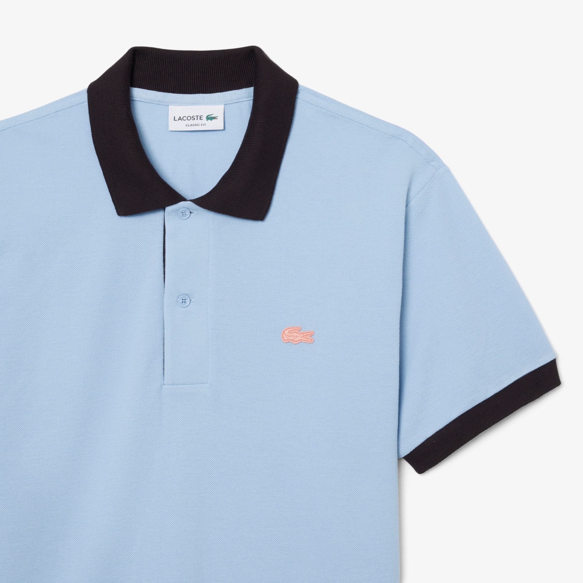Classic Fit Contrast Rib Polo Shirt image number 4