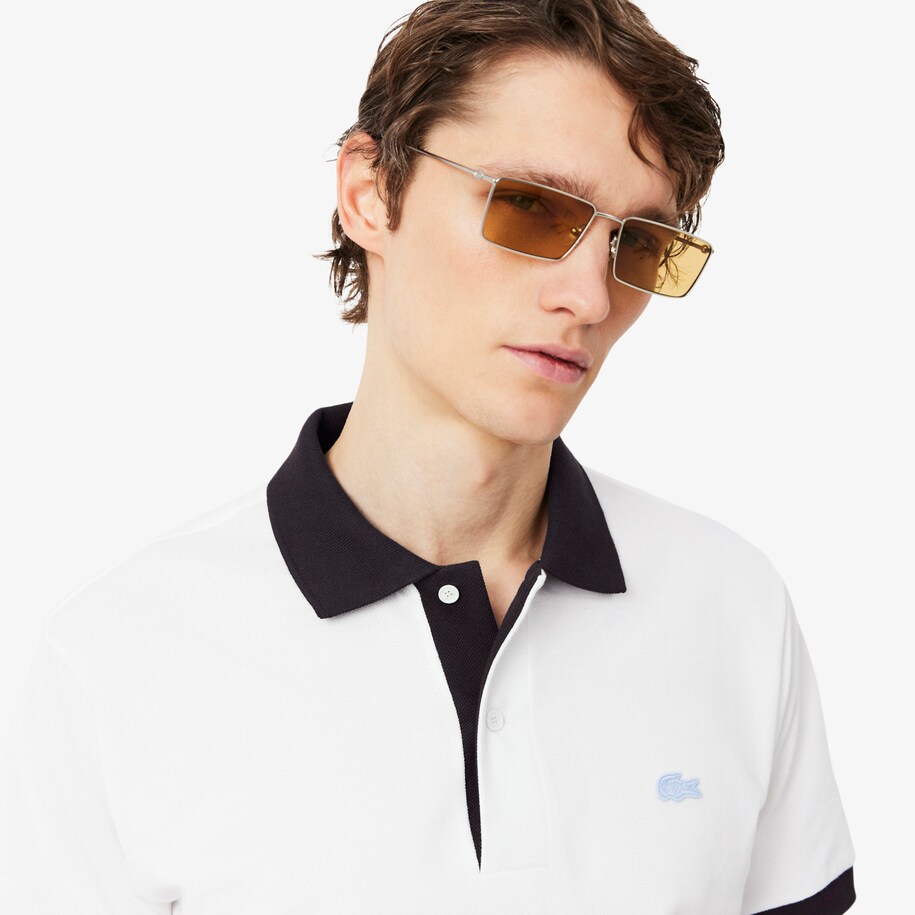 Classic Fit Contrast Rib Polo Shirt image number 1