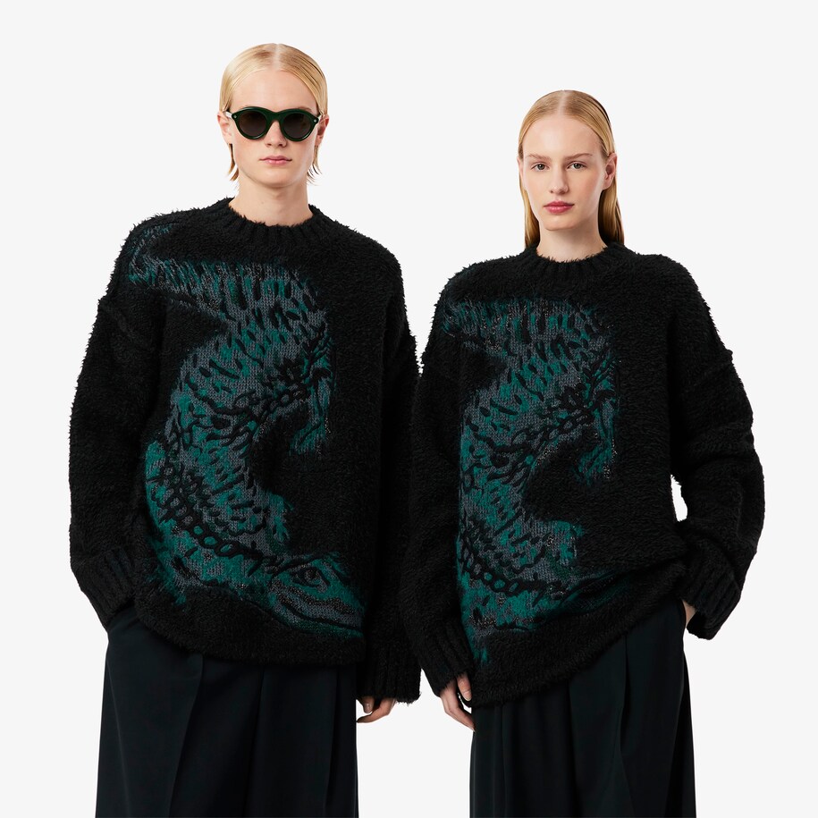 Runway Jacquard Crocodile Sweater image number 0