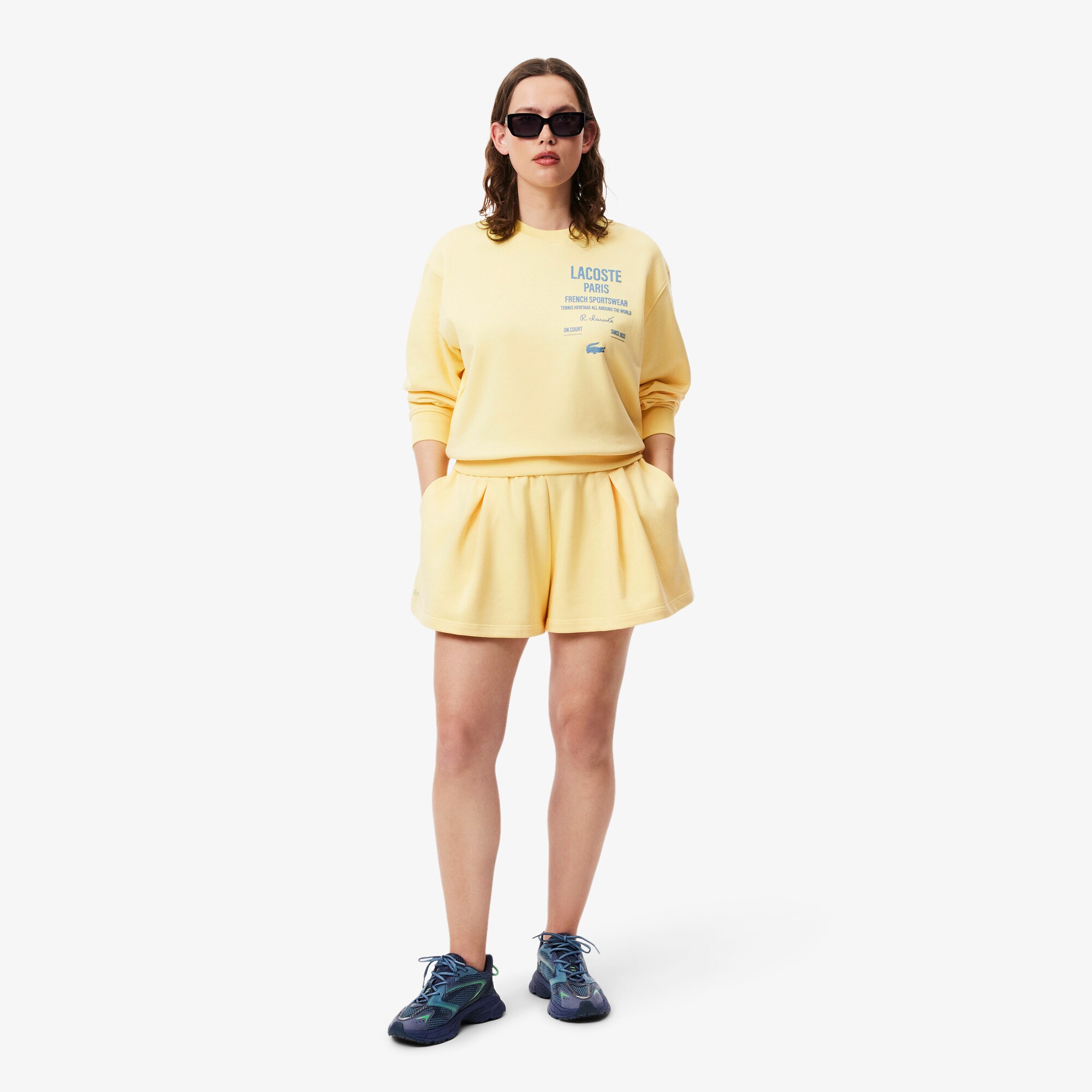 Pleated Fleece Shorts image number 6