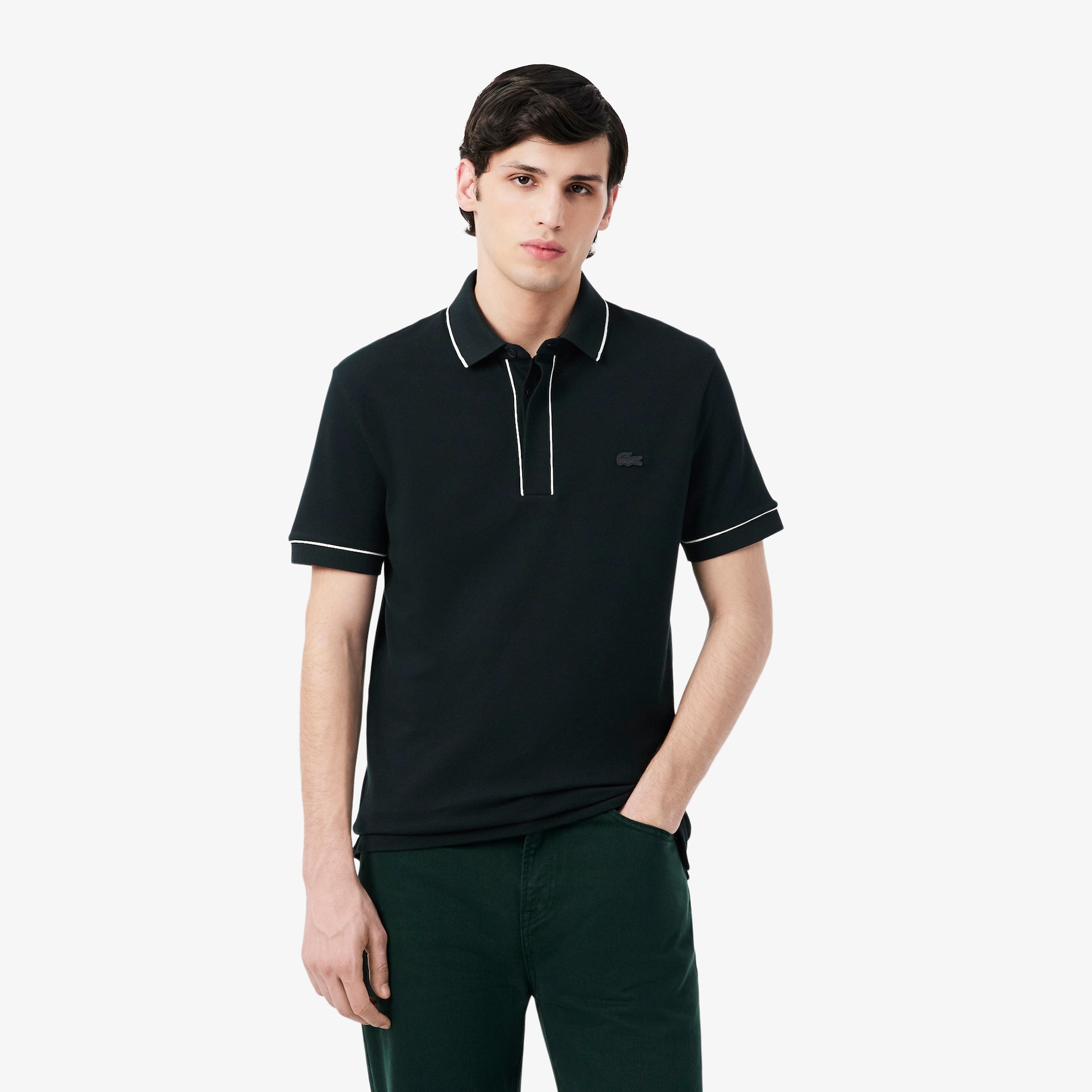 Regular Fit Paris Stretch Piqu&eacute; Polo Shirt image number 0
