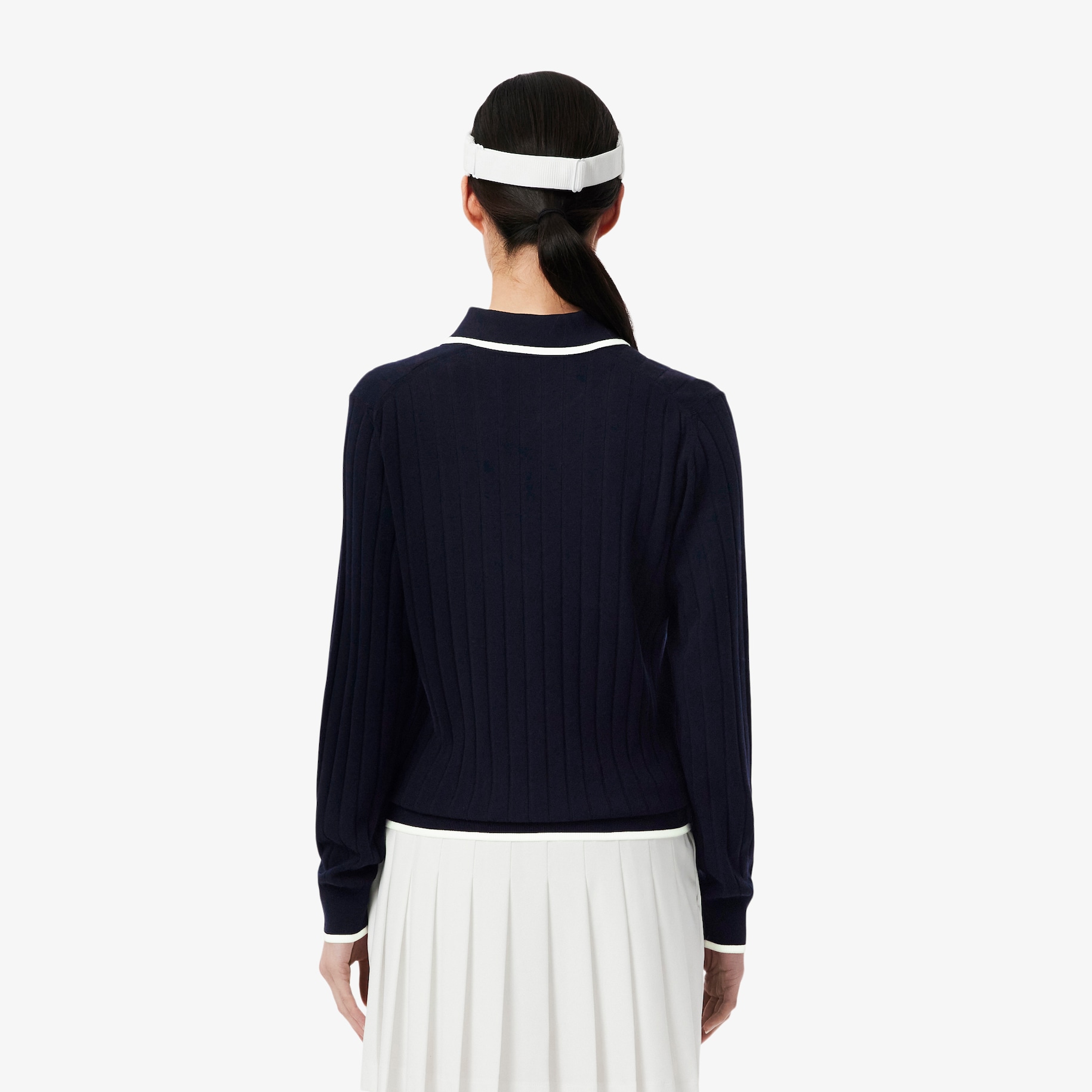 Polo Collar Stretch Golf Sweater image number 2