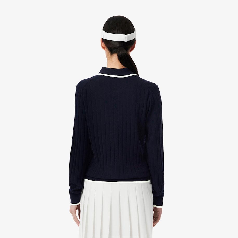 Polo Collar Stretch Golf Sweater image number 2