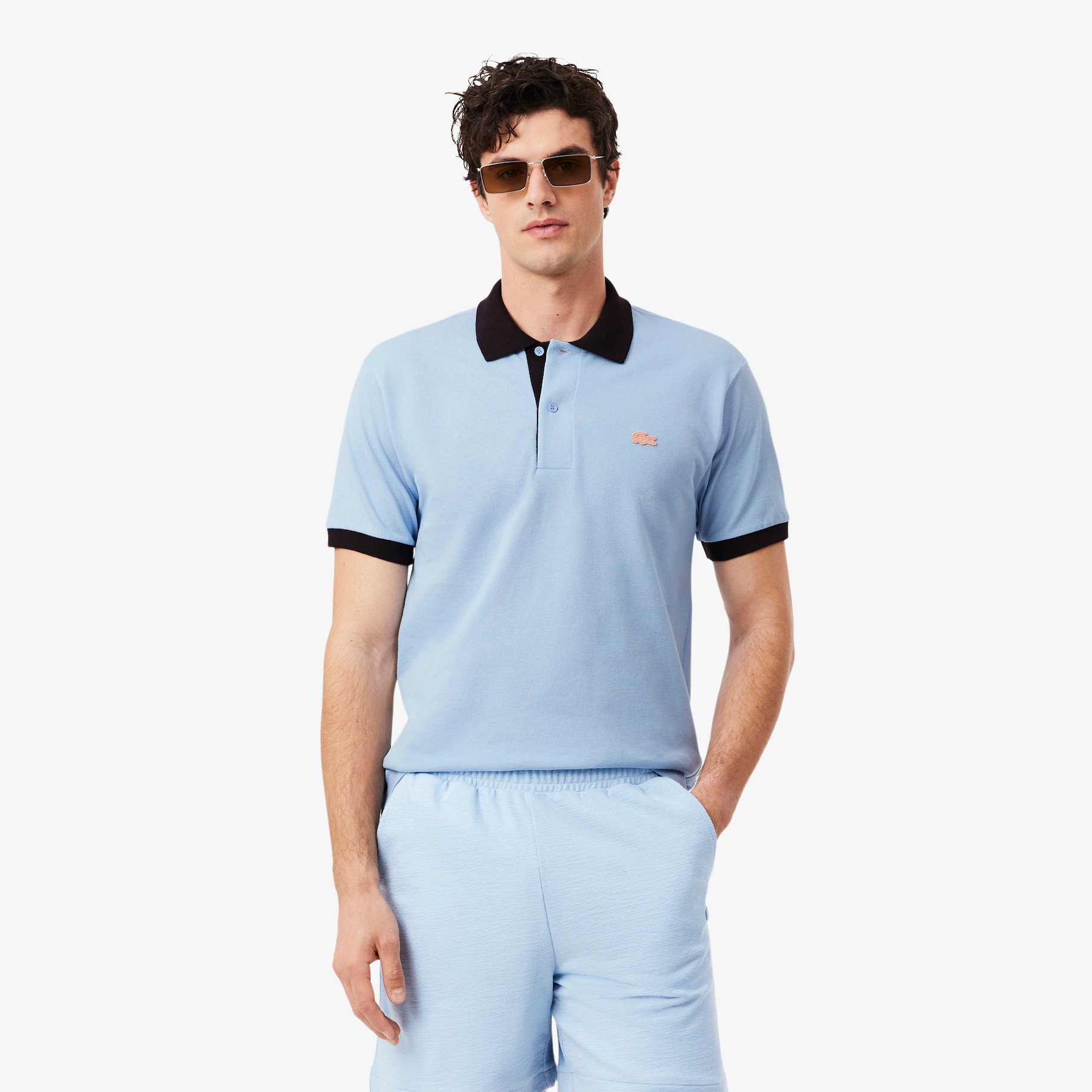 Classic Fit Contrast Rib Polo Shirt image number 0