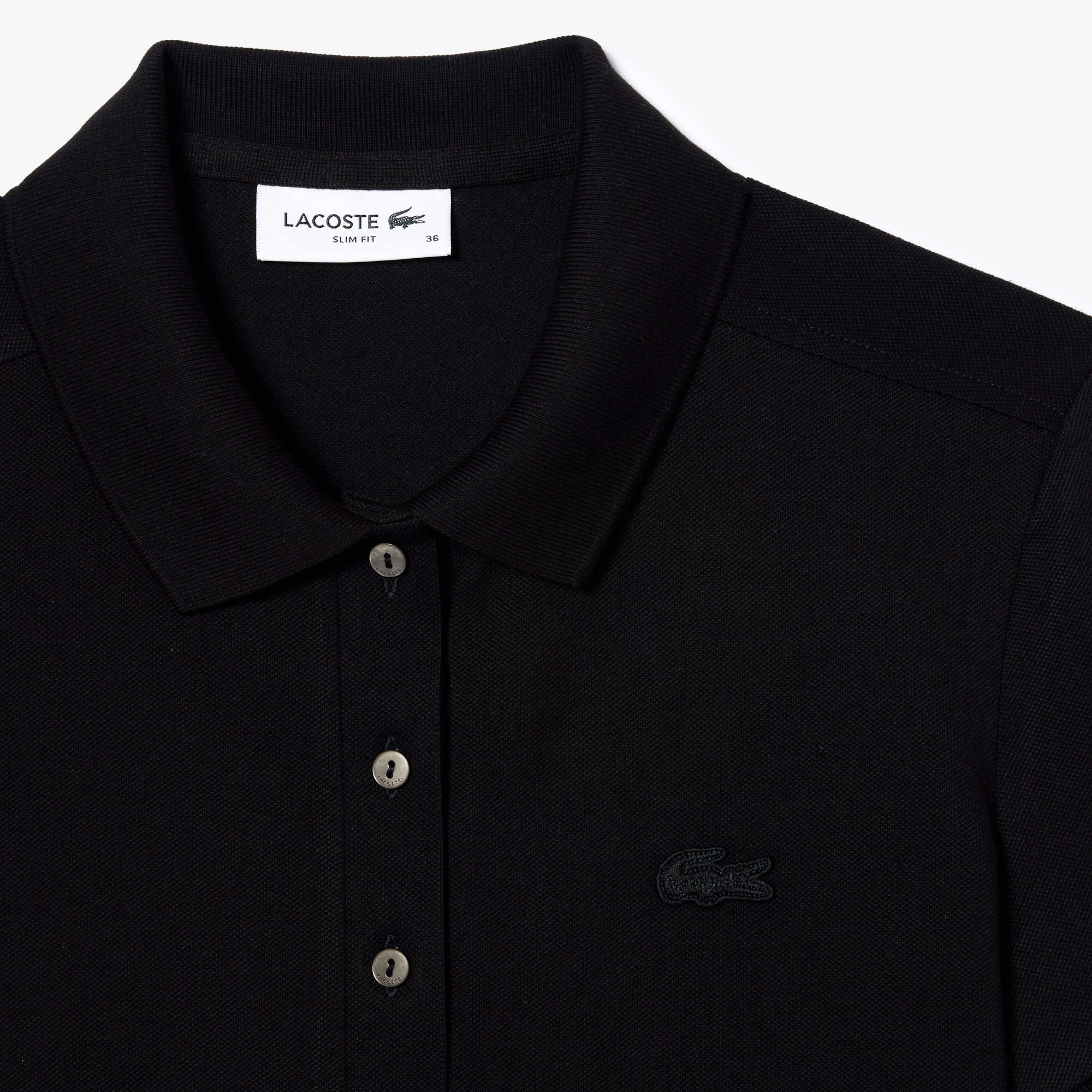 L.12.D Slim Fit Stretch Mini Piqué Polo Shirt image number 5