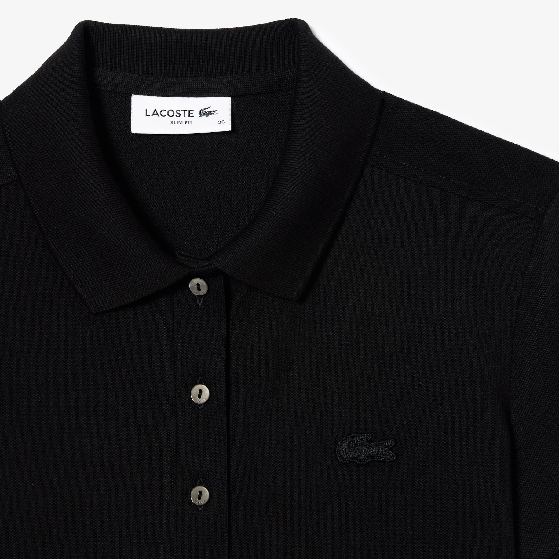 L.12.D Slim Fit Stretch Mini Piqué Polo Shirt image number 5