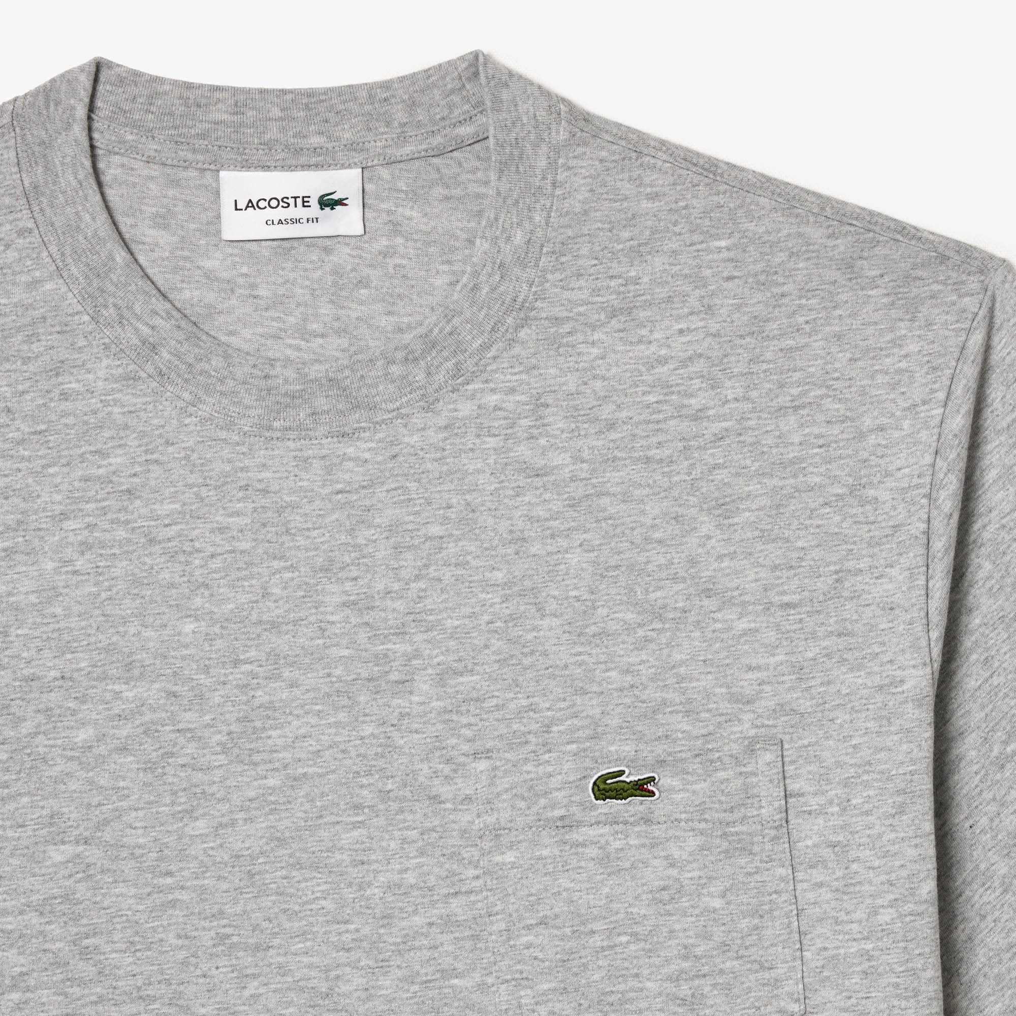 Cotton T-shirt with Breast Pocket image number 4