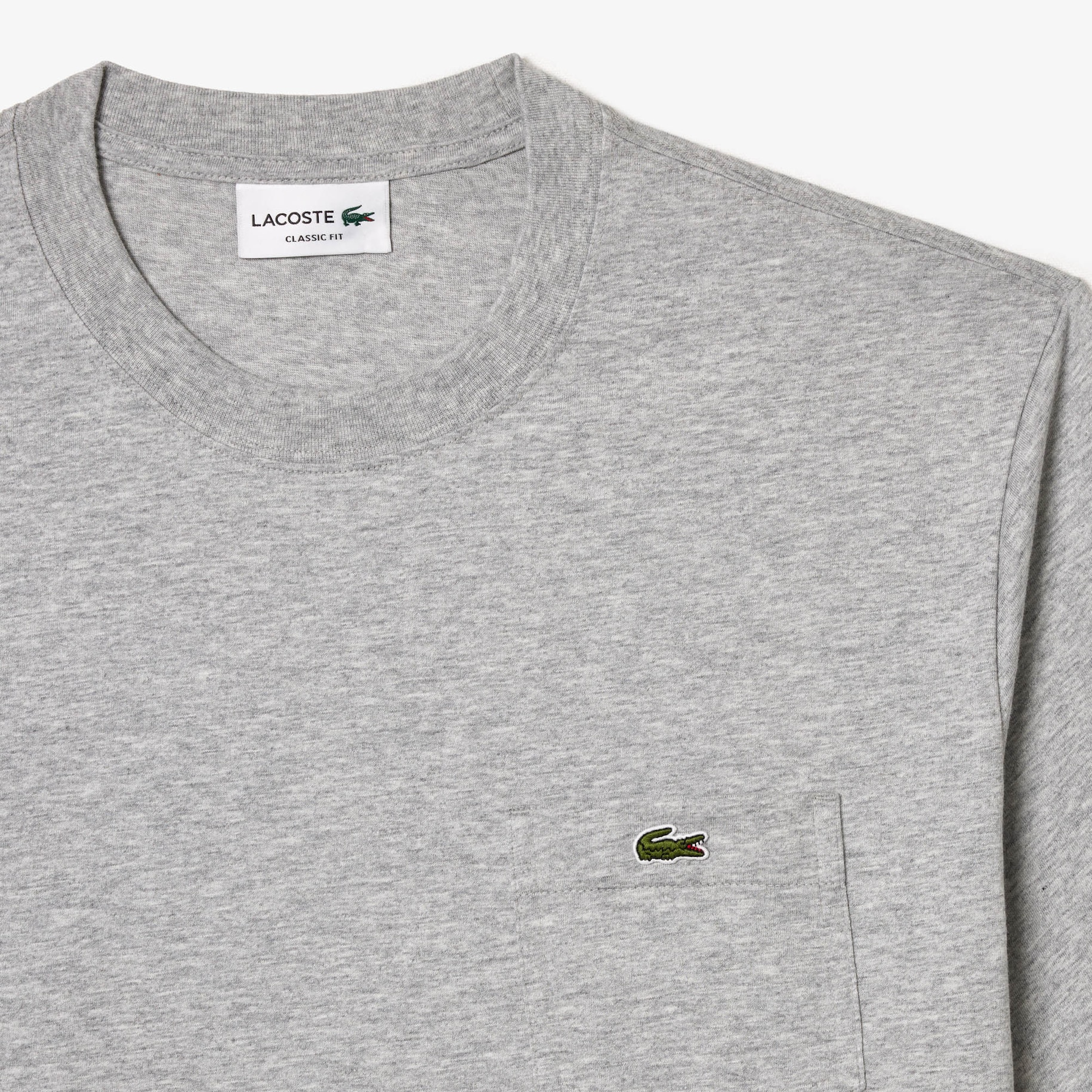 Cotton T-shirt with Breast Pocket image number 4