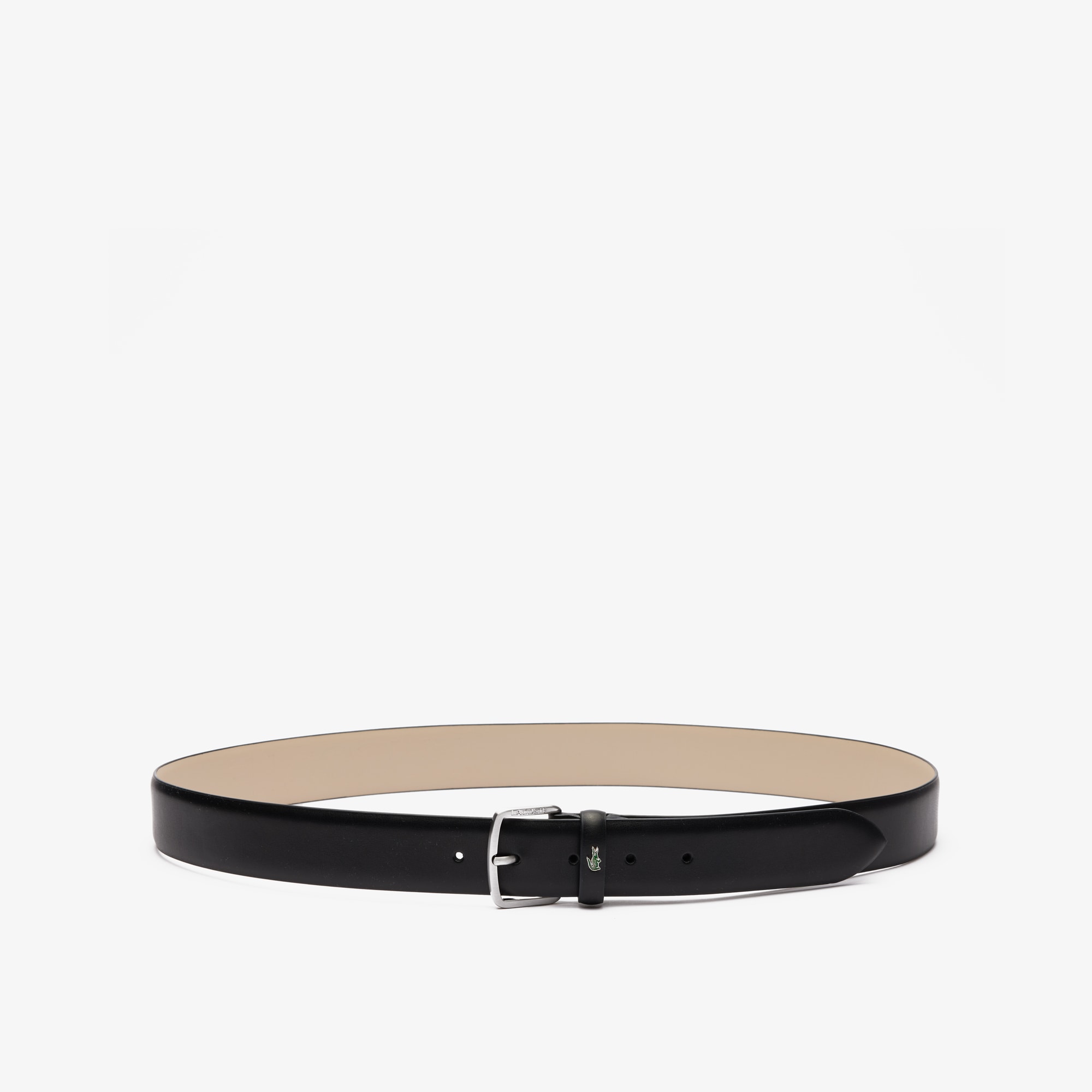Smooth Leather Crocodile Accent Belt image number 2