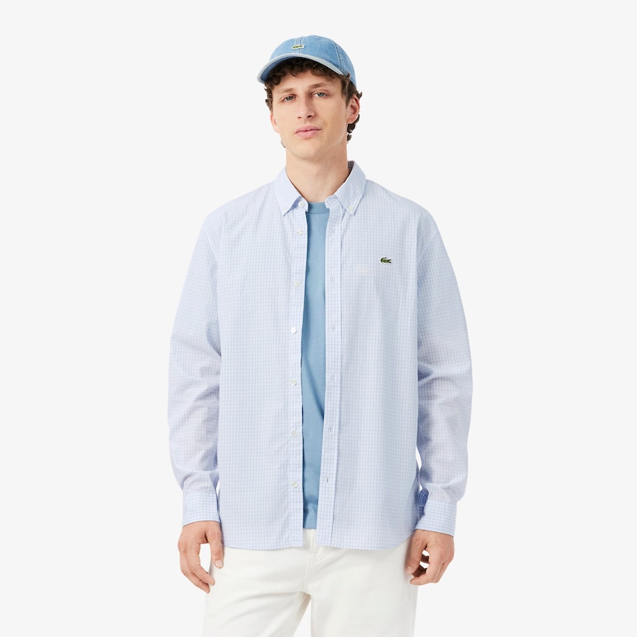 Regular Fit Plaid Poplin Shirt image number 0